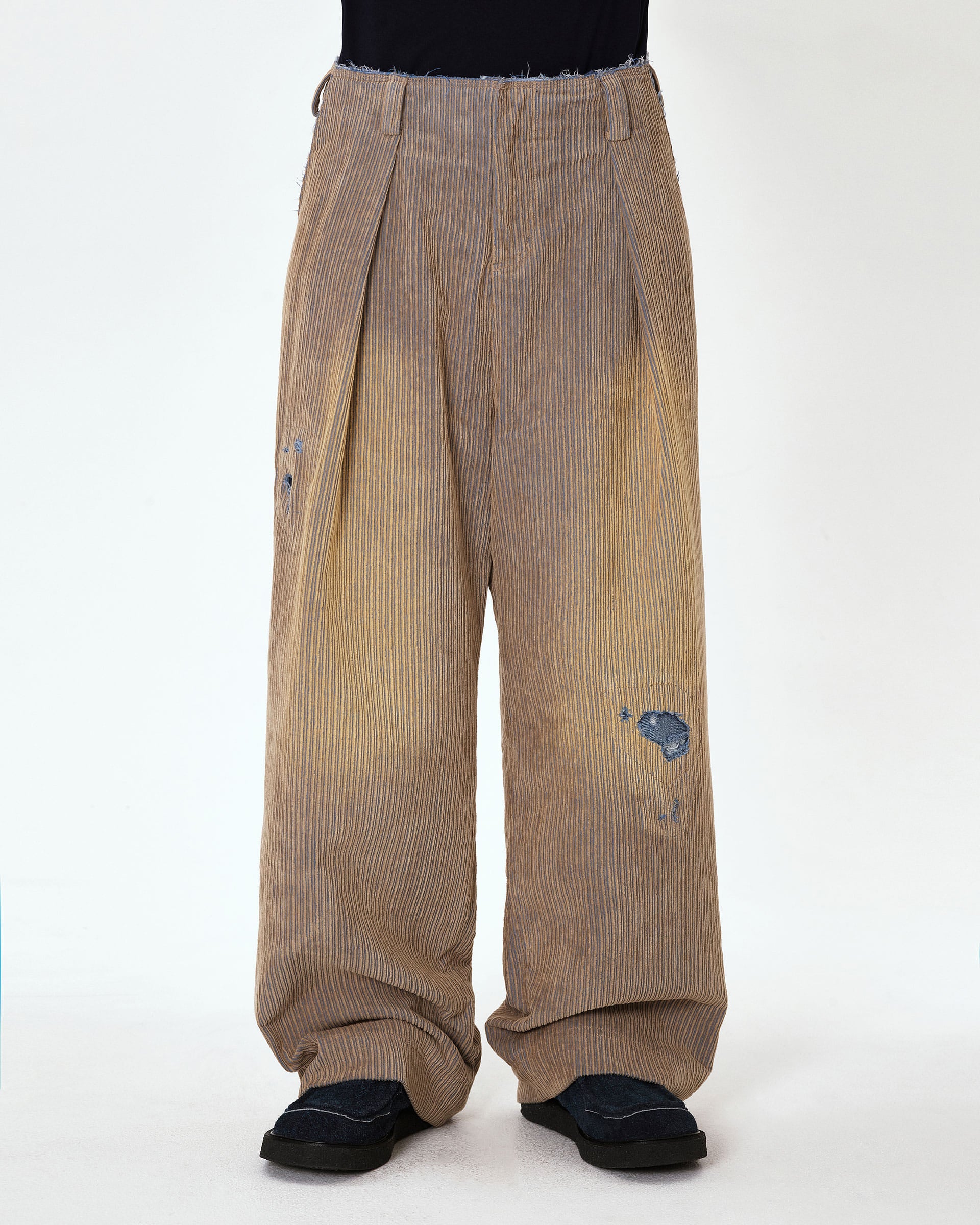 Ader Error - Carid aging trousers (Beige) product image 2 | TRAB K-Fashion Australia