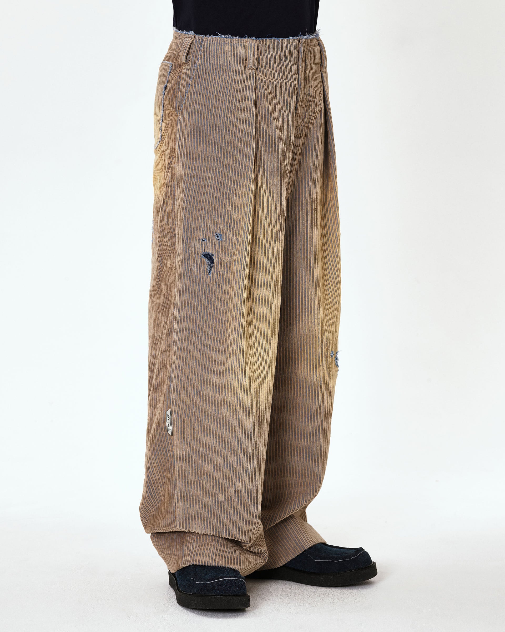 Ader Error - Carid aging trousers (Beige) product image 3 | TRAB K-Fashion Australia