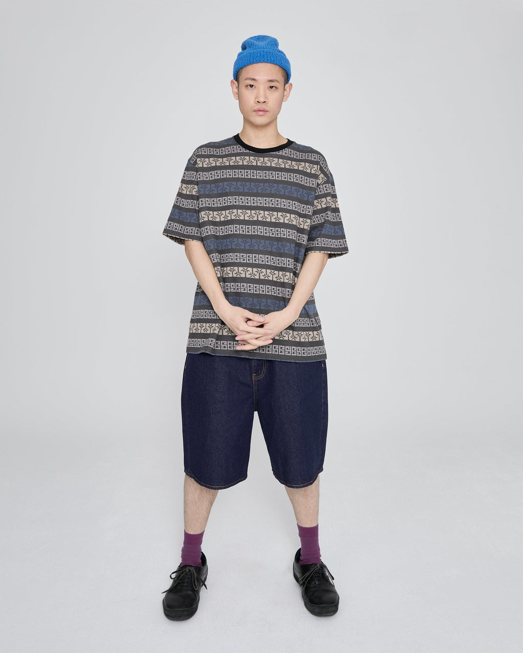 yeseyesee - Basal 5 Pockets Denim Shorts (Dark Indigo) product image 7 | TRAB K-Fashion Australia