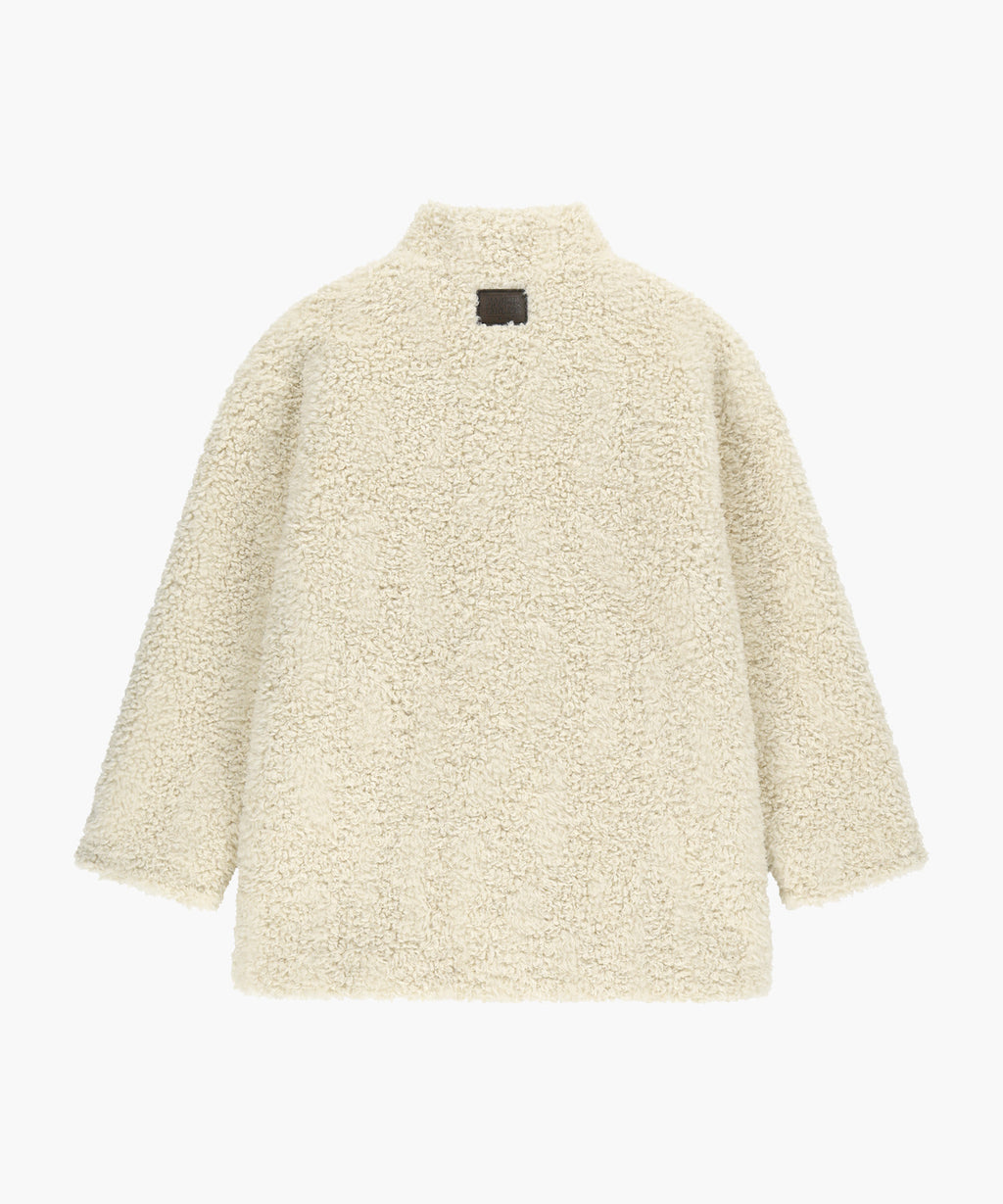 Marithe & Francois Girbaud - High Neck Boucle Coat (Ivory) product image 6 | TRAB K-Fashion Australia