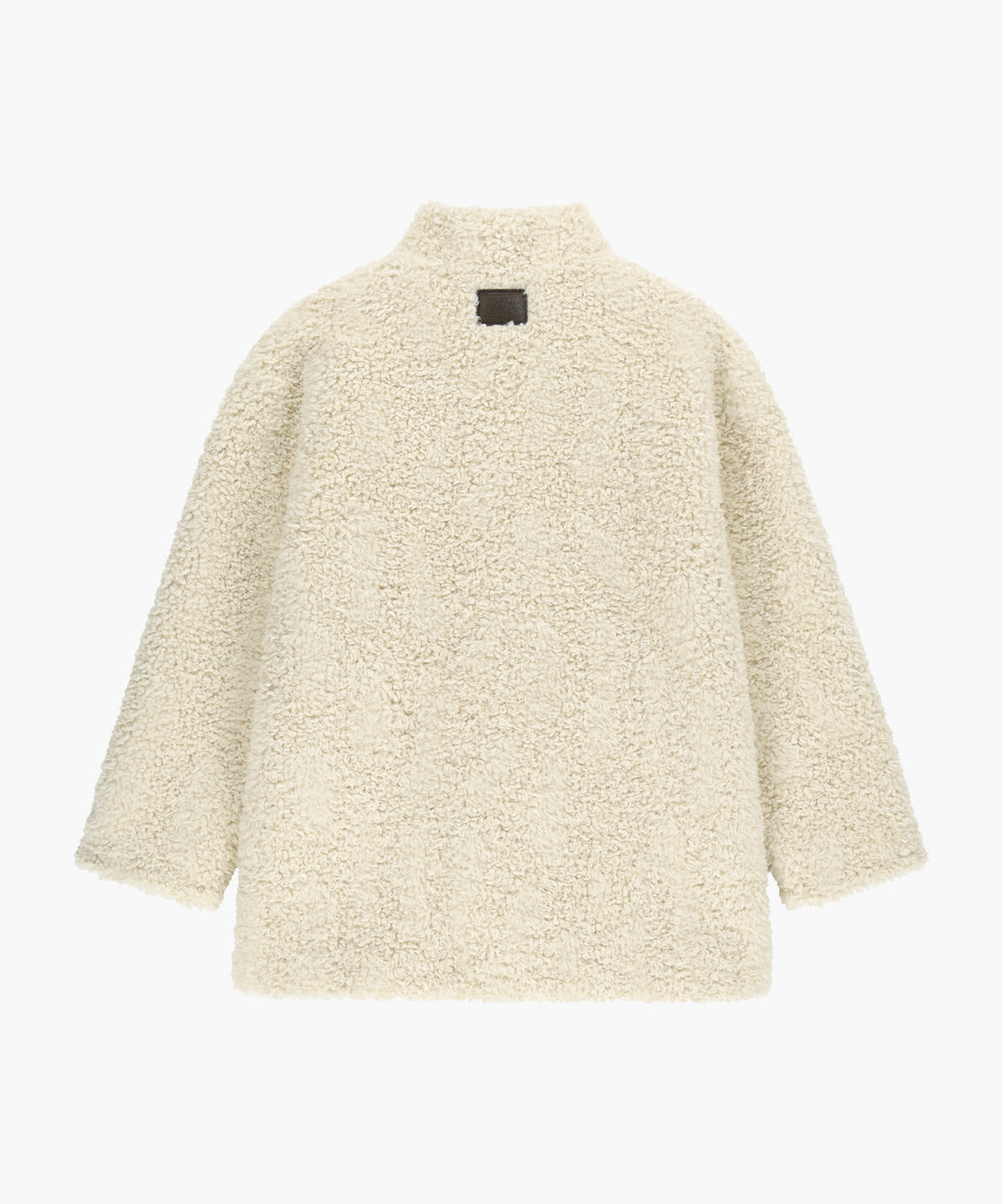 Marithe & Francois Girbaud - High Neck Boucle Coat (Ivory) product image 6 | TRAB K-Fashion Australia