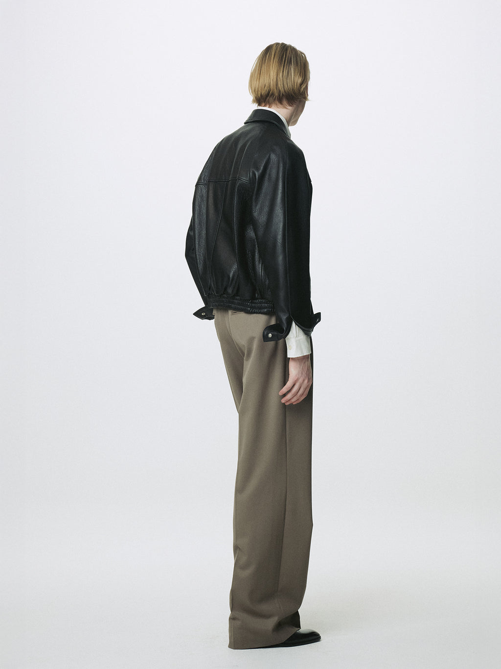 Tonywack - Vintage Lamb Leather Bomber Jacket (Black) product image 4 | TRAB K-Fashion Australia