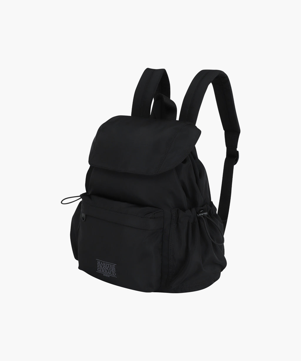 Marithe & Francois Girbaud - Classic Logo Flap Backpack (Black) product image 2 | TRAB K-Fashion Australia