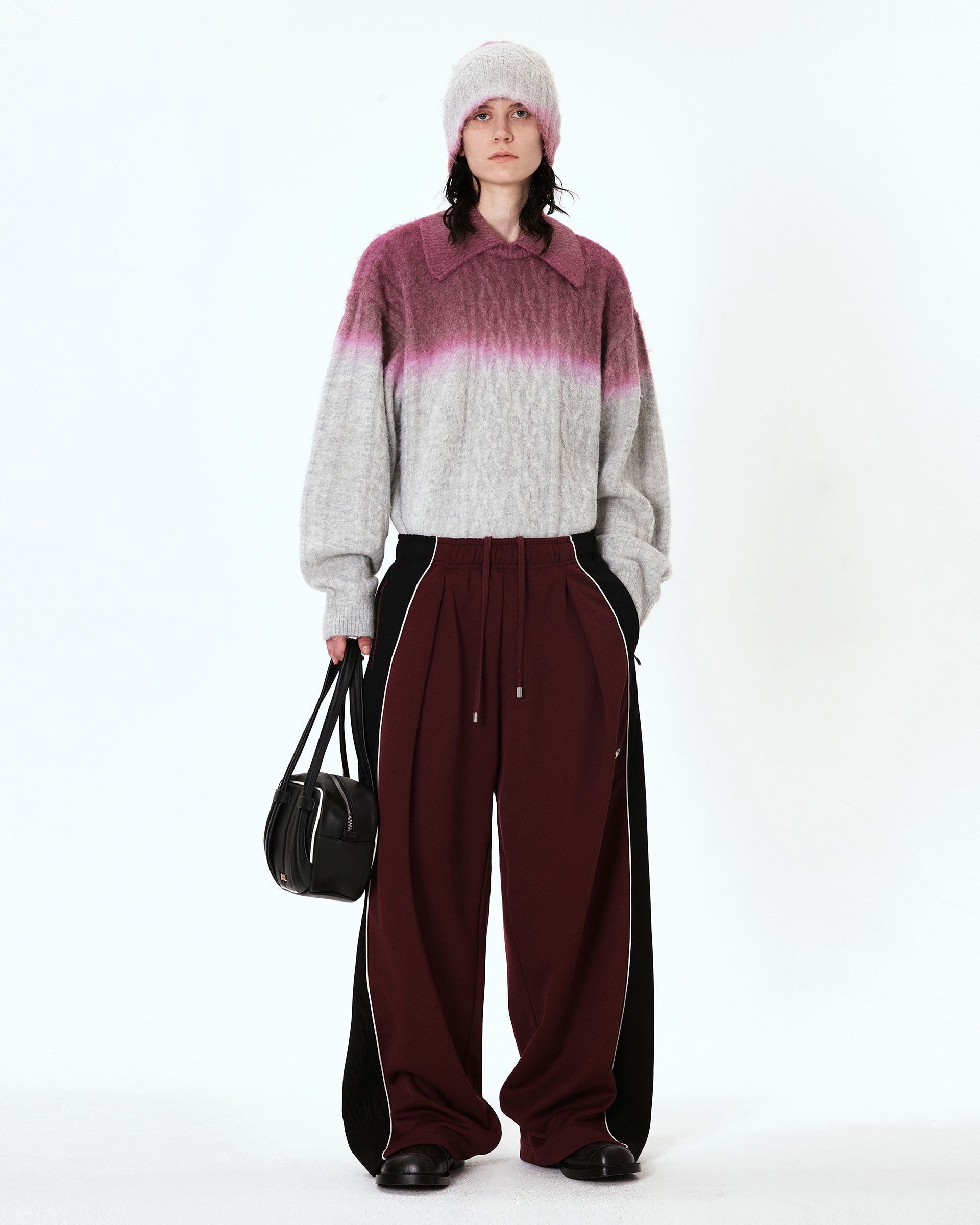 Ader Error - Rawul sweatpants (Burgundy) product image 2 | TRAB K-Fashion Australia