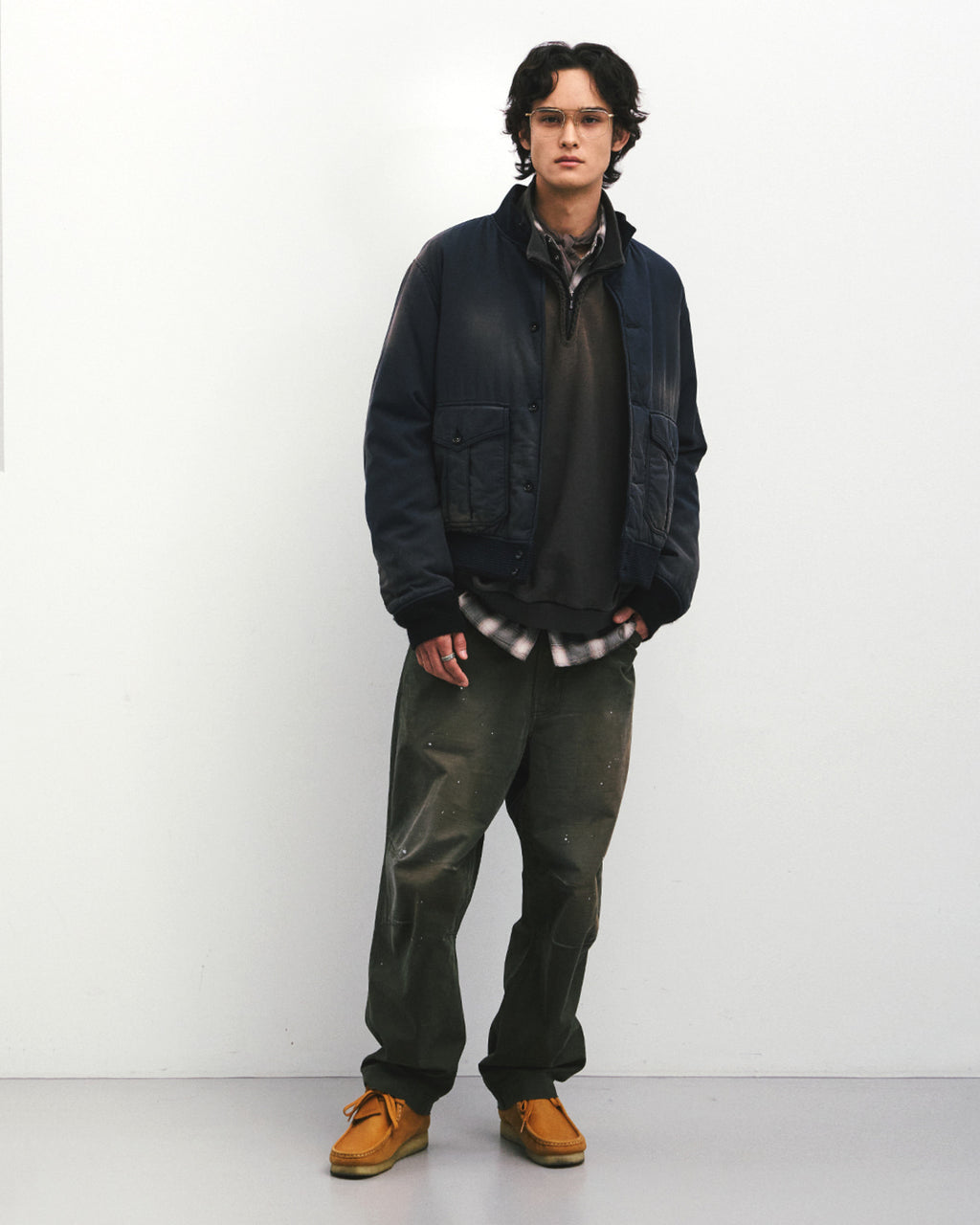 Eastlogue - Tender Blouson Jacket (Fading Navy) product image 4 | TRAB K-Fashion Australia