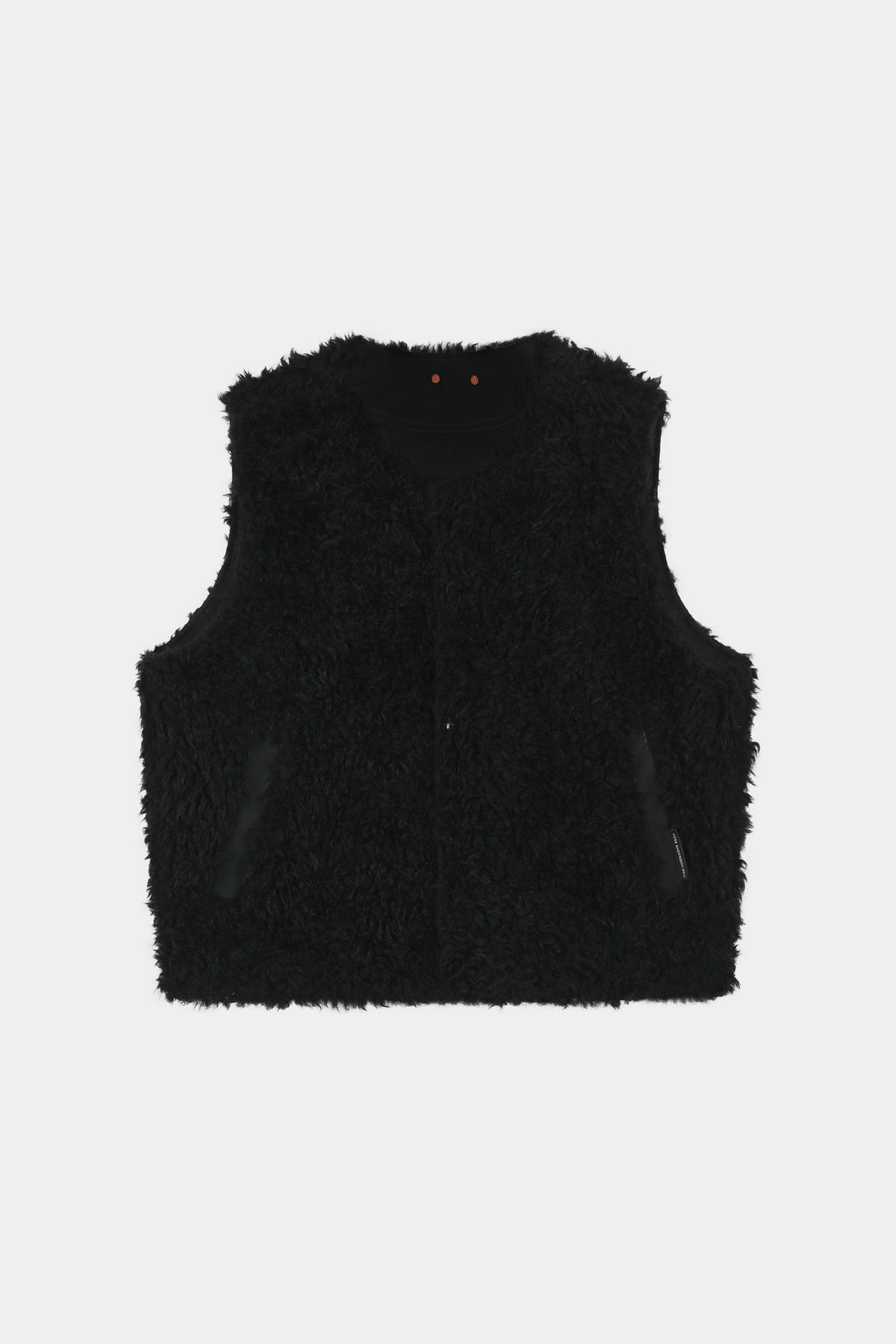 Andersson Bell - Unisex Reversible Collarless Fur Vest (Black) product image 18 | TRAB K-Fashion Australia