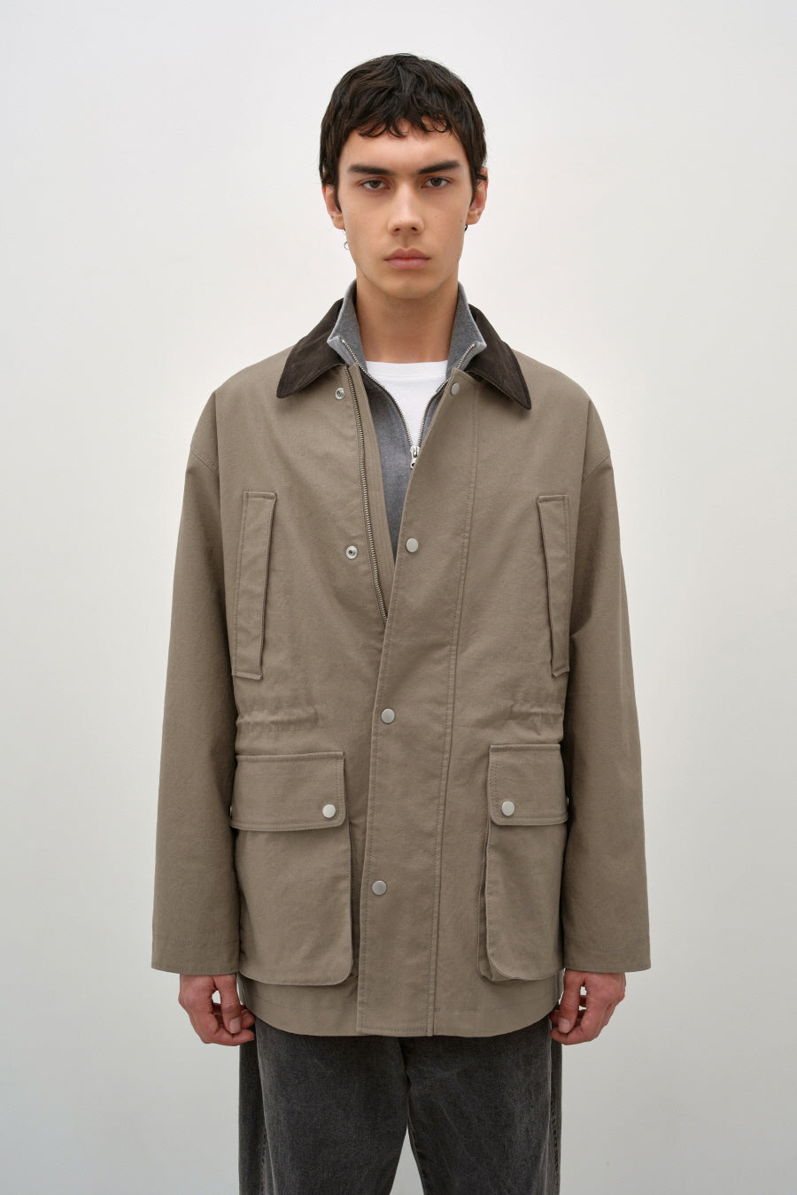 Insilence - Safari Jacket (Beige) product image 1 | TRAB K-Fashion Australia