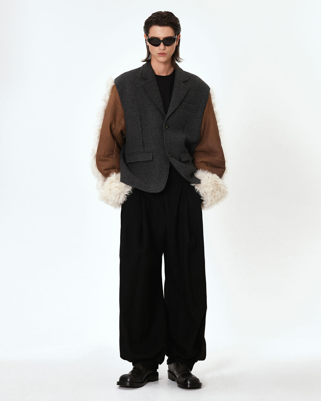 Ader Error - Letta slacks (Noir) product image 2 | TRAB K-Fashion Australia