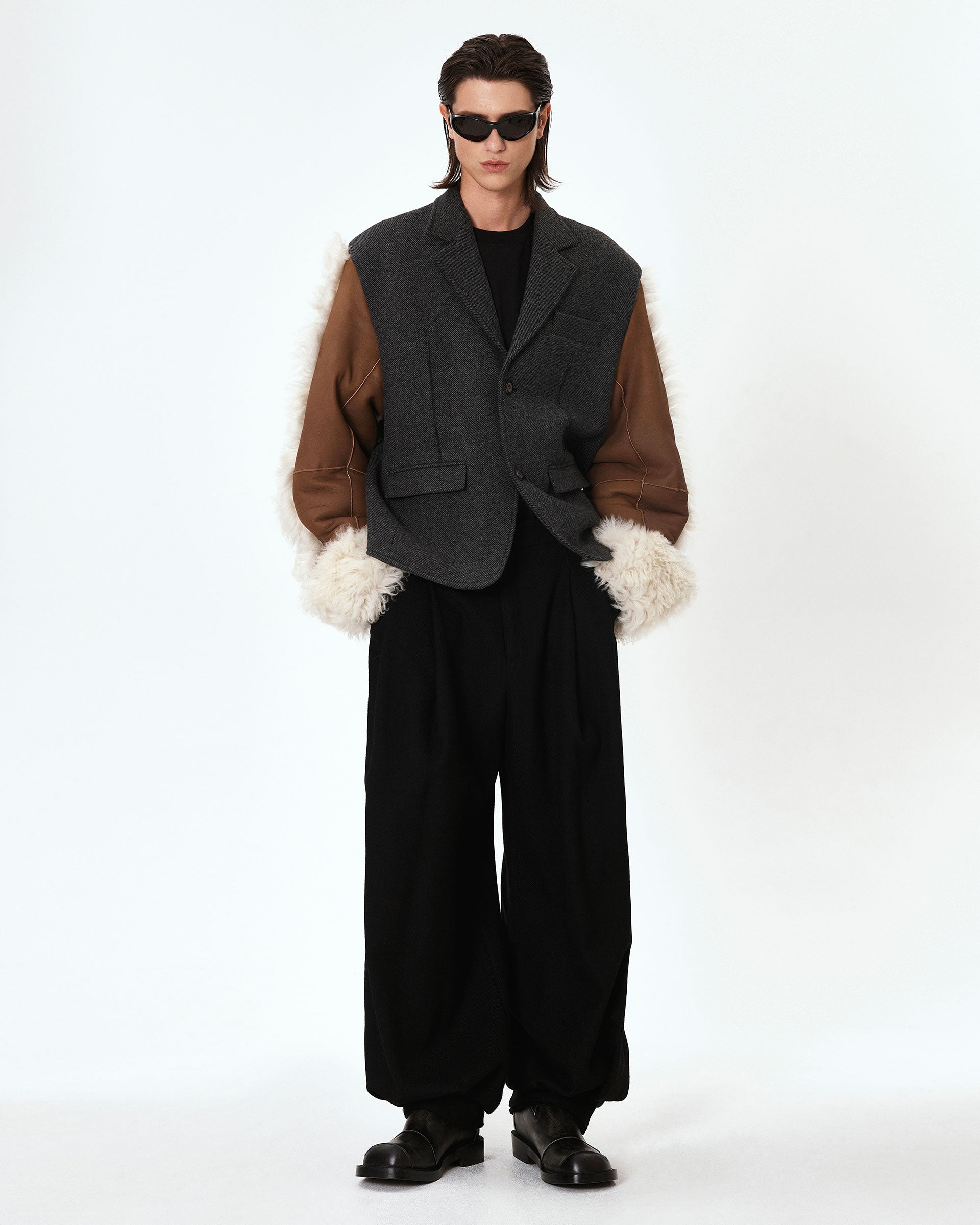 Ader Error - Letta slacks (Noir) product image 2 | TRAB K-Fashion Australia