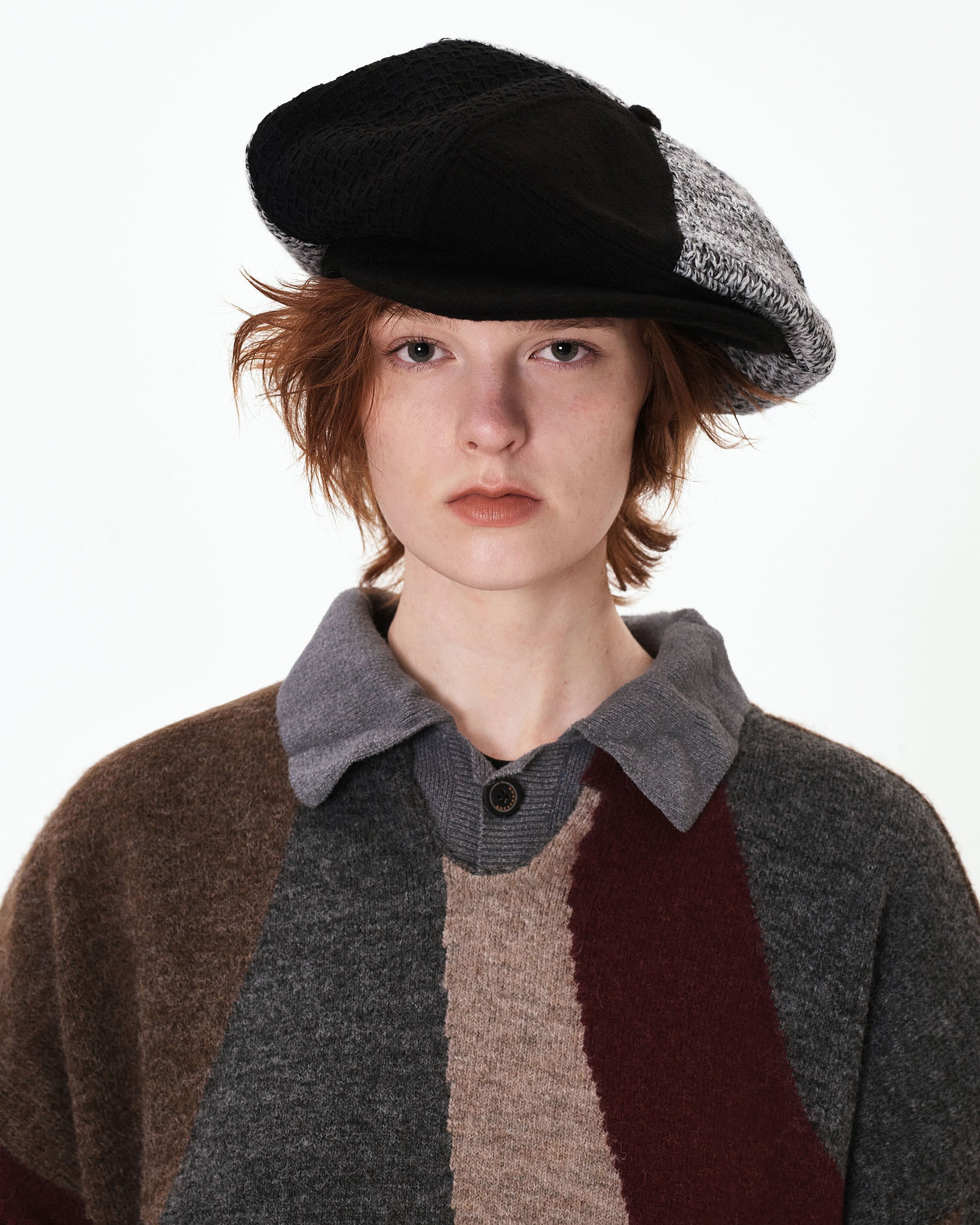 Ader Error - Neit news boy cap (Noir) product image 5 | TRAB K-Fashion Australia