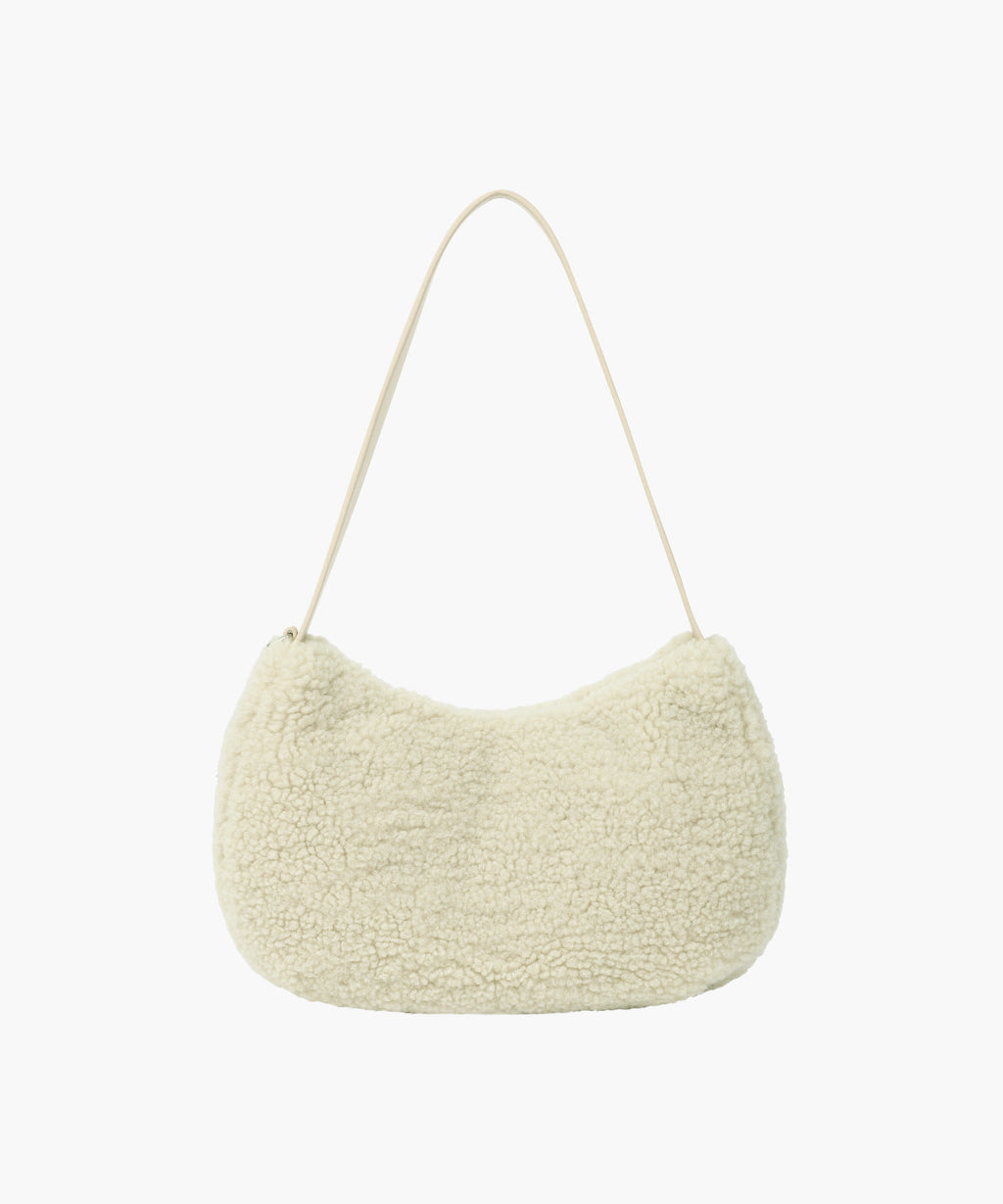 Marithe & Francois Girbaud - Fur Mini Tote Bag (Light Beige) product image 3 | TRAB K-Fashion Australia