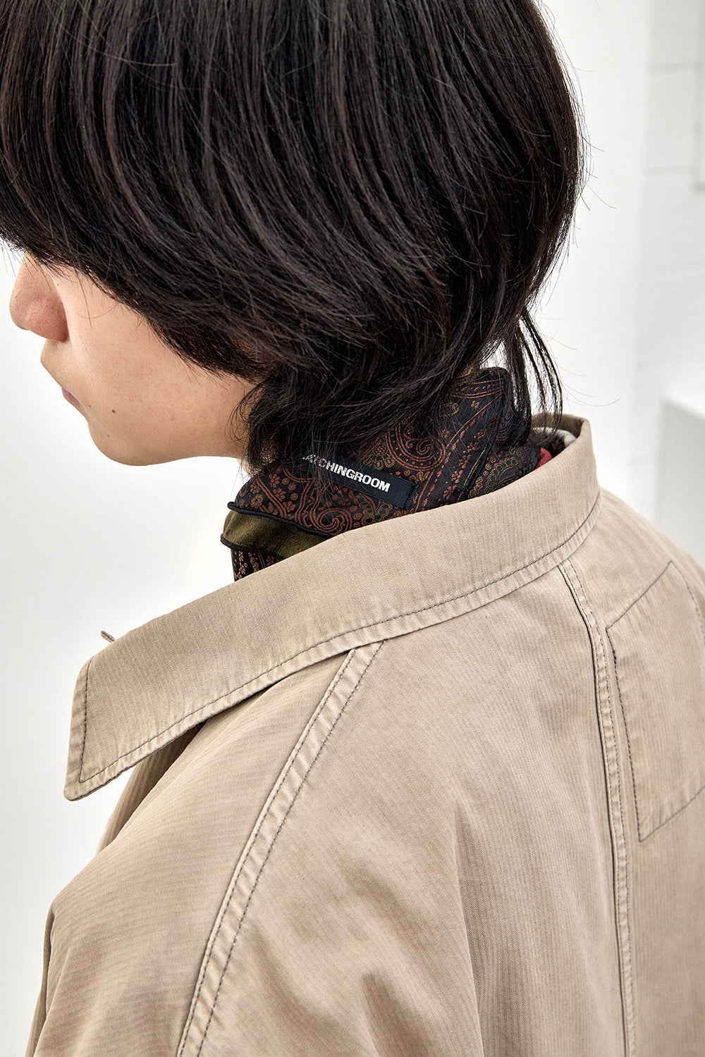 Hatchingroom - Paisley Bandana Scarf (Khaki) product image 10 | TRAB K-Fashion Australia