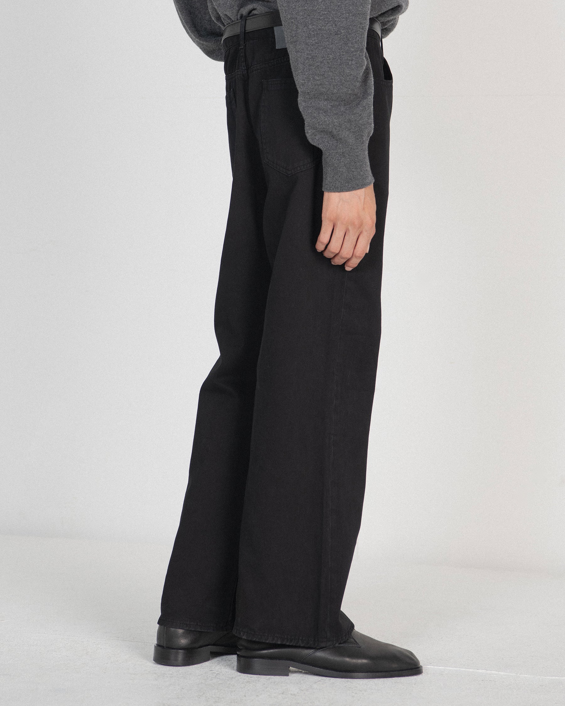 Brownyard - Washed Boots Cut Denim (Black) product image 2 | TRAB K-Fashion Australia