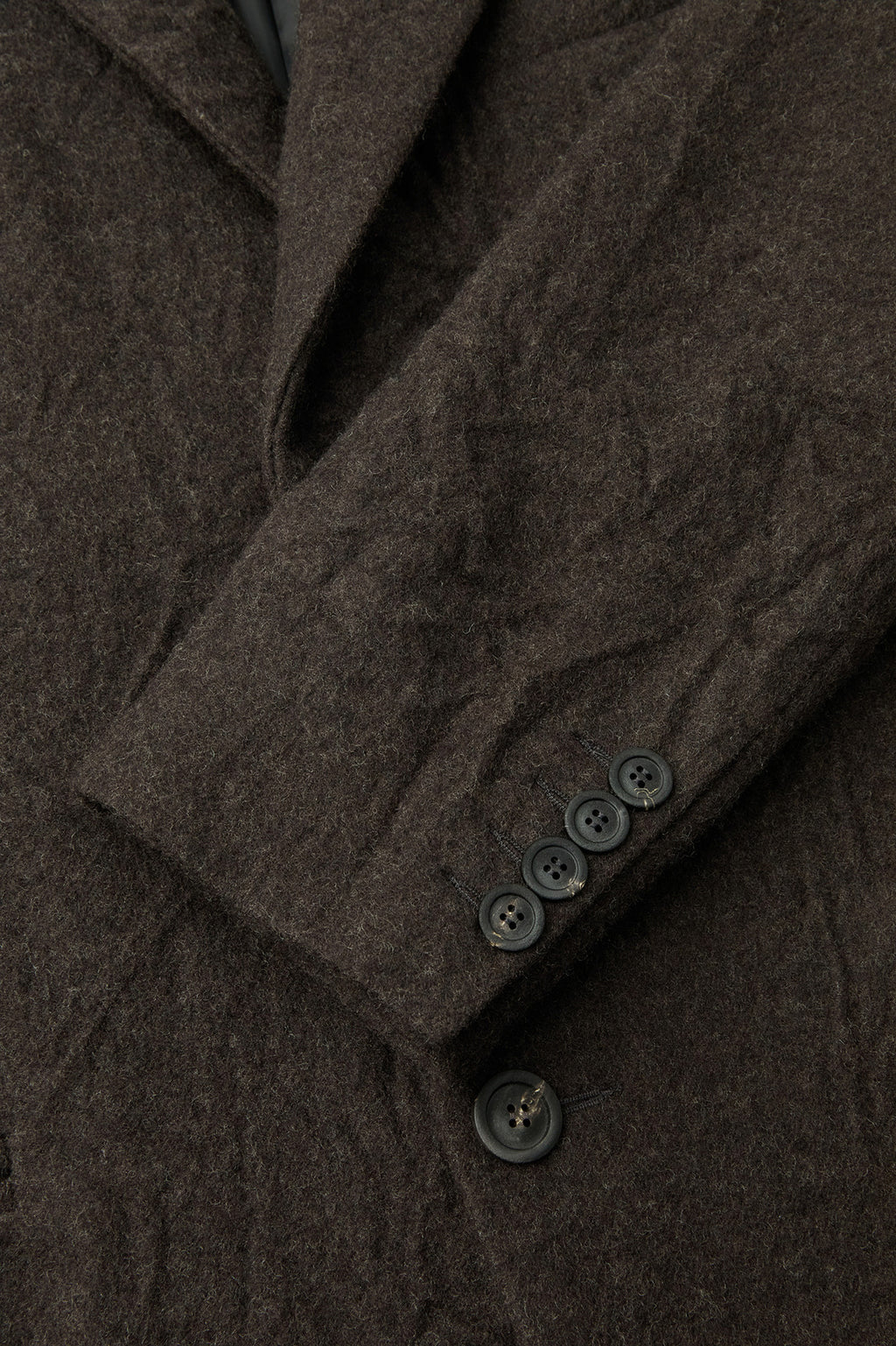 Coor - Crease Washed Wool Single Coat (Dark Brown) product image 7 | TRAB K-Fashion Australia