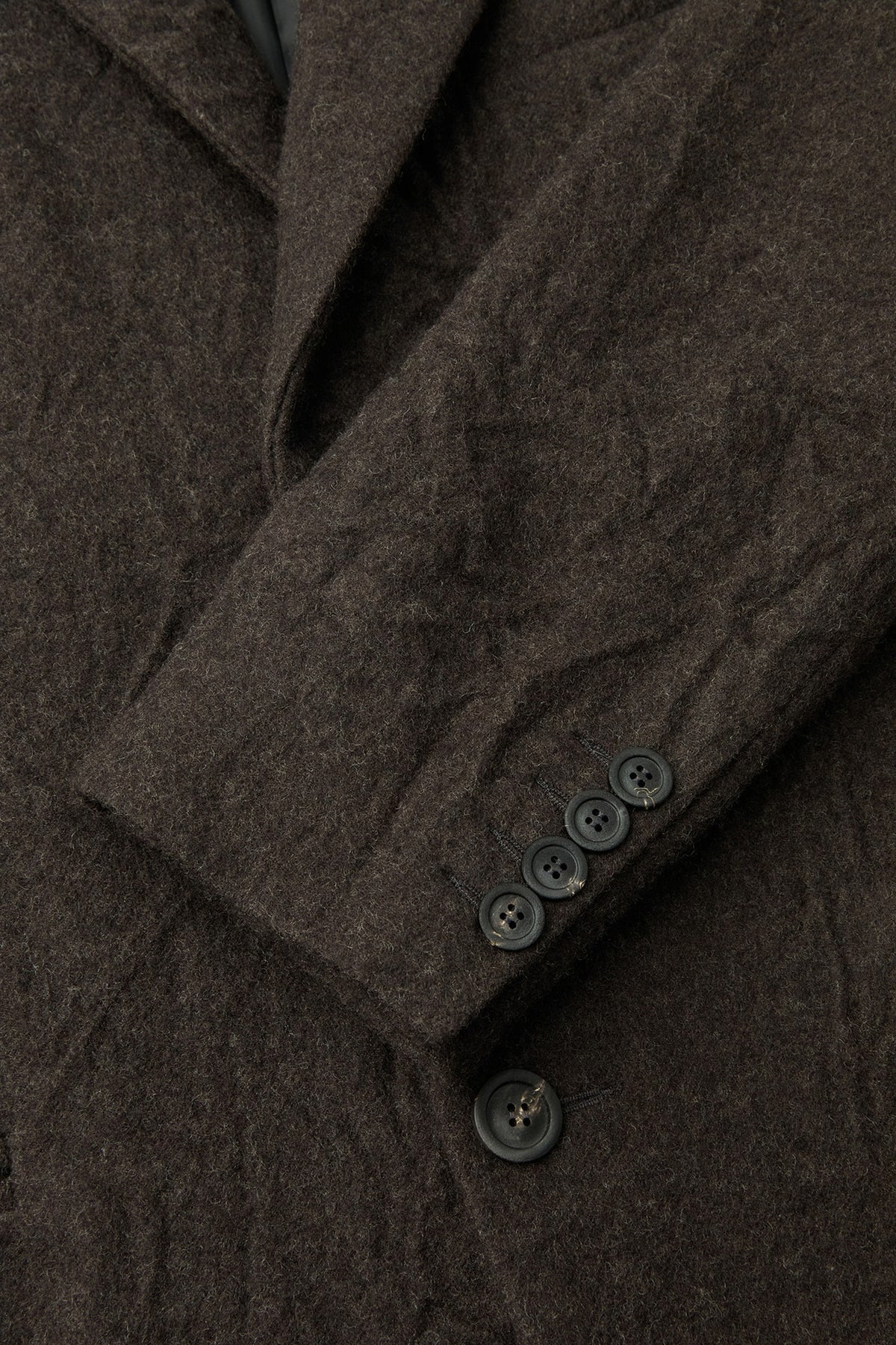 Coor - Crease Washed Wool Single Coat (Dark Brown) product image 7 | TRAB K-Fashion Australia