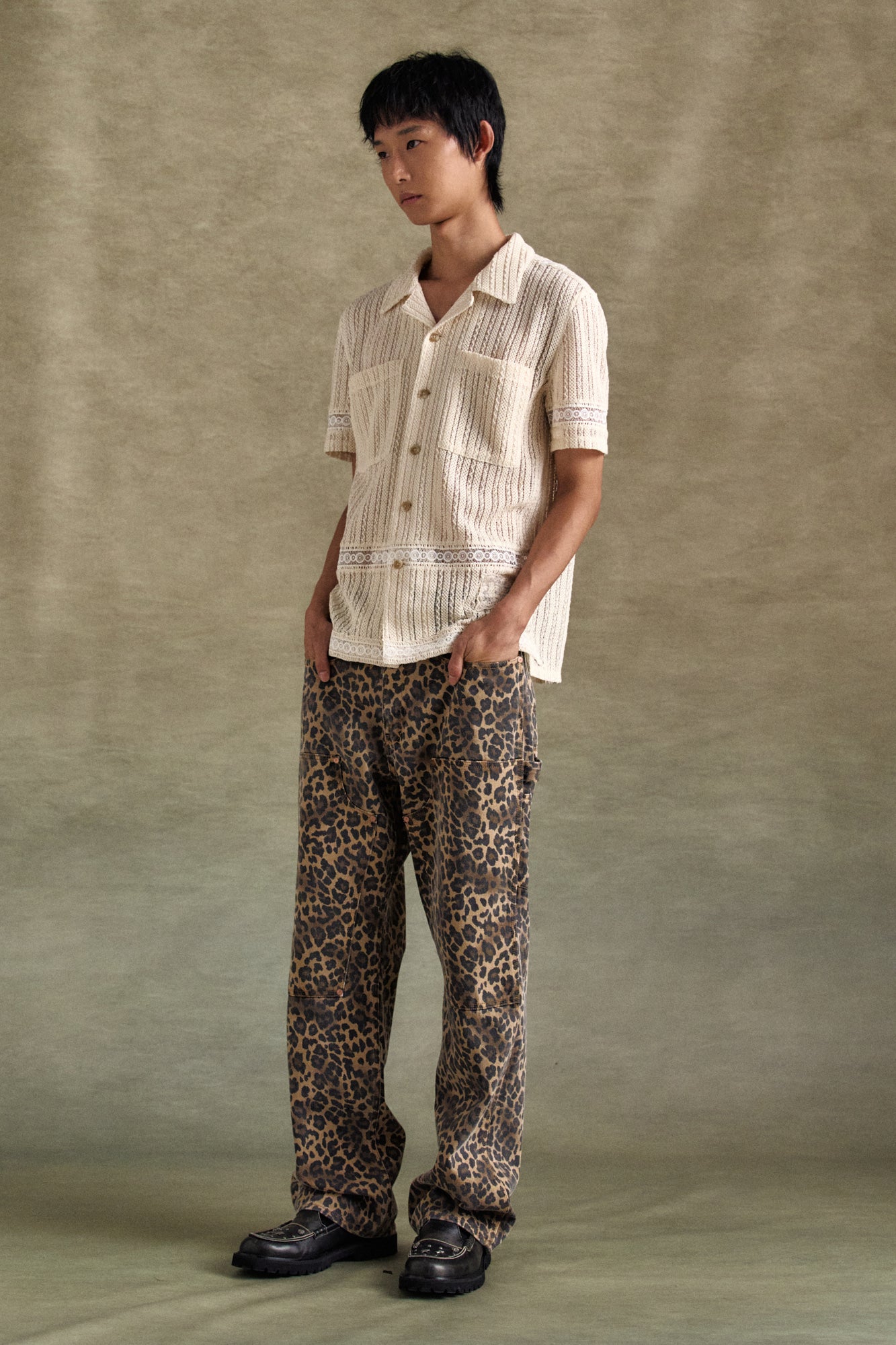 Andersson Bell - Jacquard Stripe Shirts (Ecru) product image 4 | TRAB K-Fashion Australia