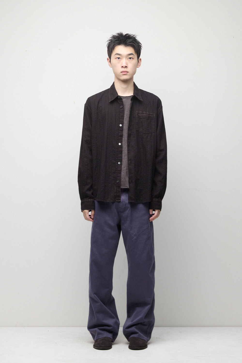 Hatchingroom - Crochet Shirt (Bleached Black) product image 8 | TRAB K-Fashion Australia