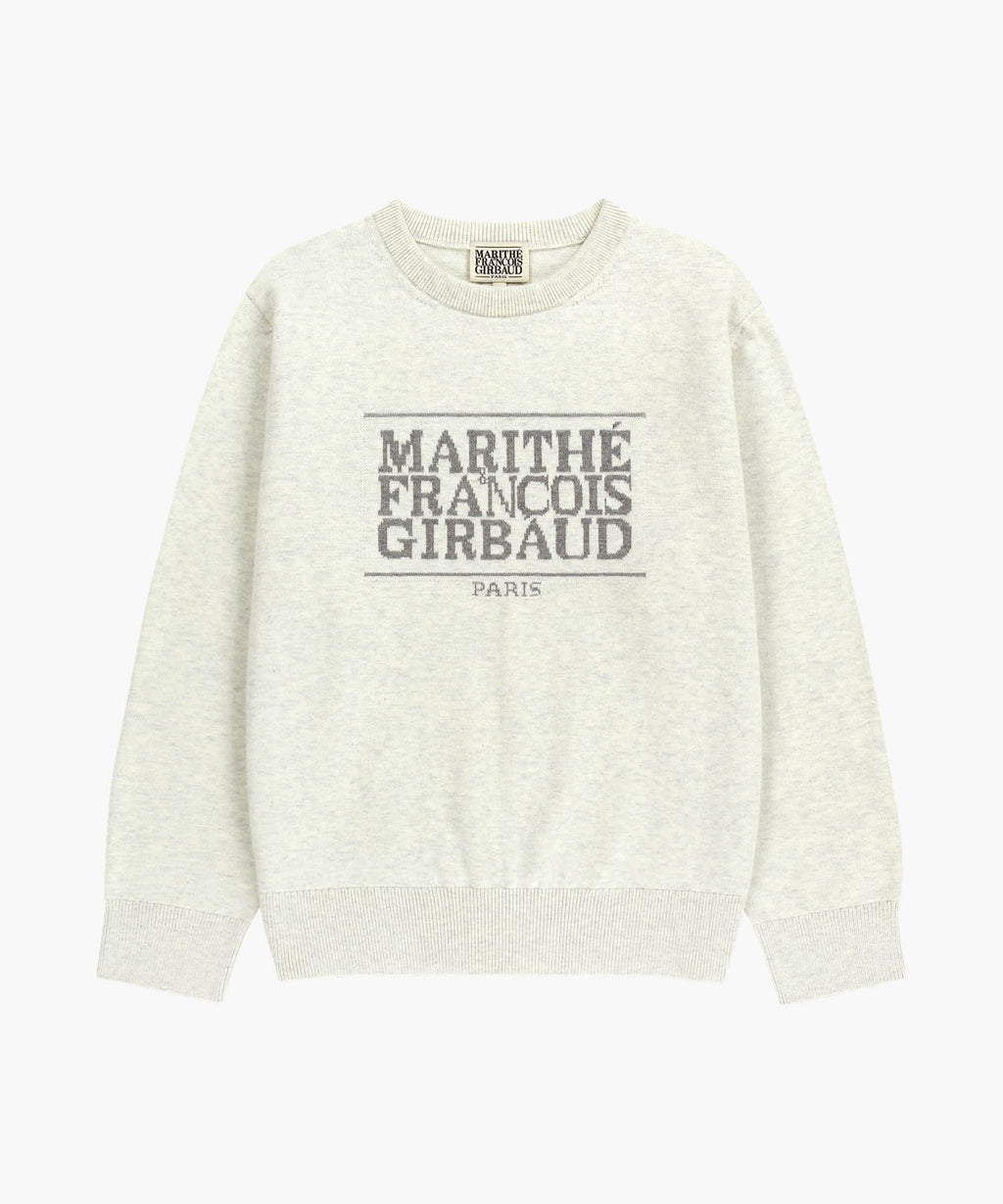 Marithe & Francois Girbaud - Classic Logo Knit Pullover (Ivory) product image 6 | TRAB K-Fashion Australia