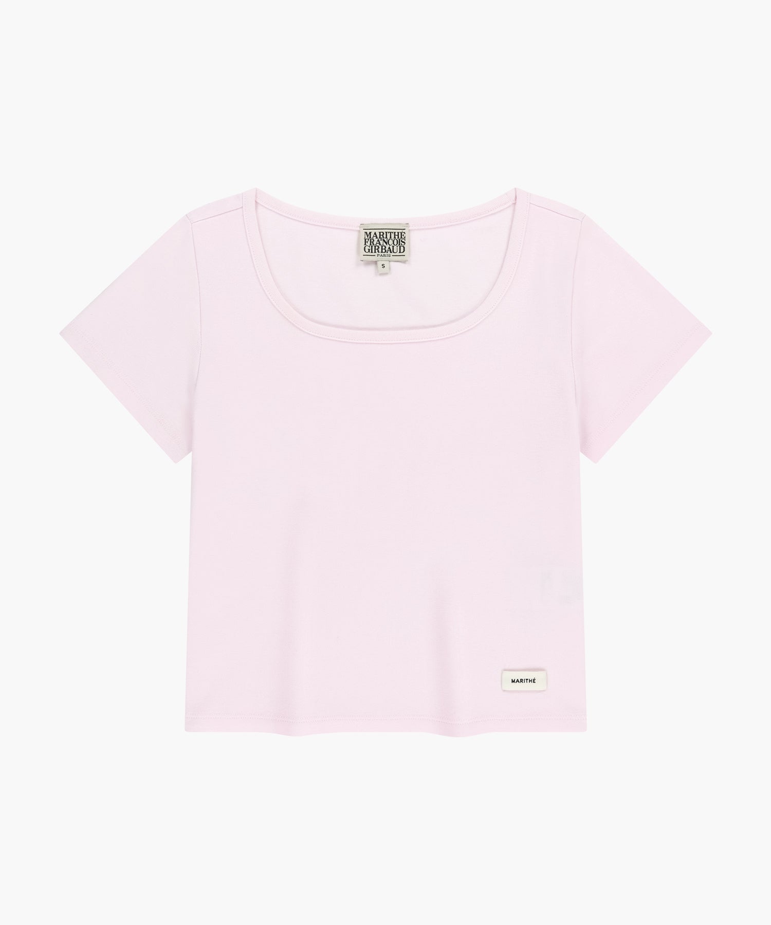 Marithe & Francois Girbaud - Basic Crop Tee (Light Pink) product image 6 | TRAB K-Fashion Australia