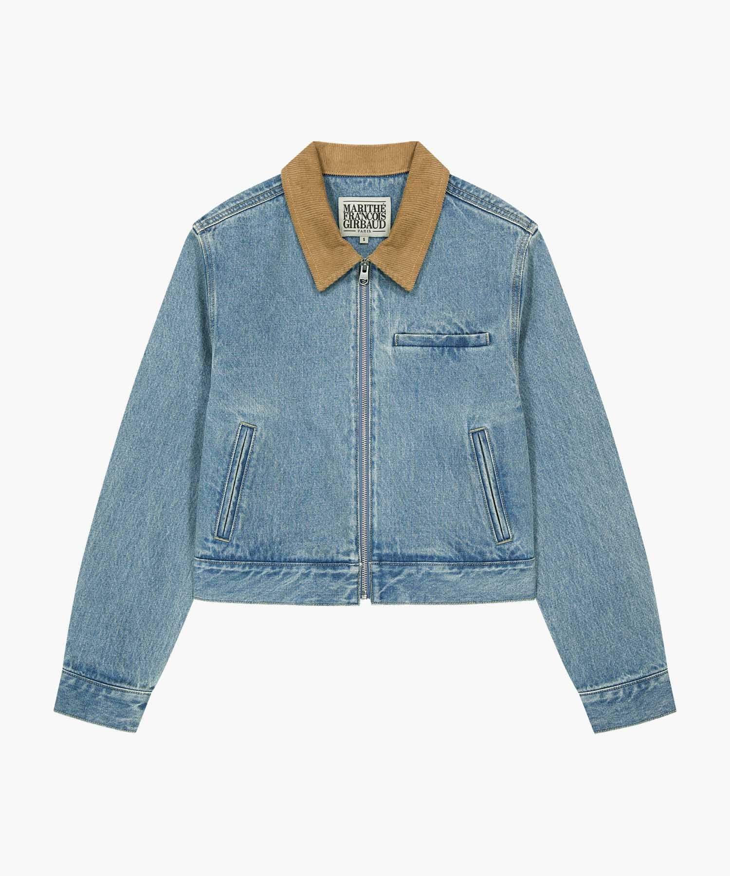 Marithe & Francois Girbaud - Crop Denim Blouson Jacket (Light Blue) product image 8 | TRAB K-Fashion Australia