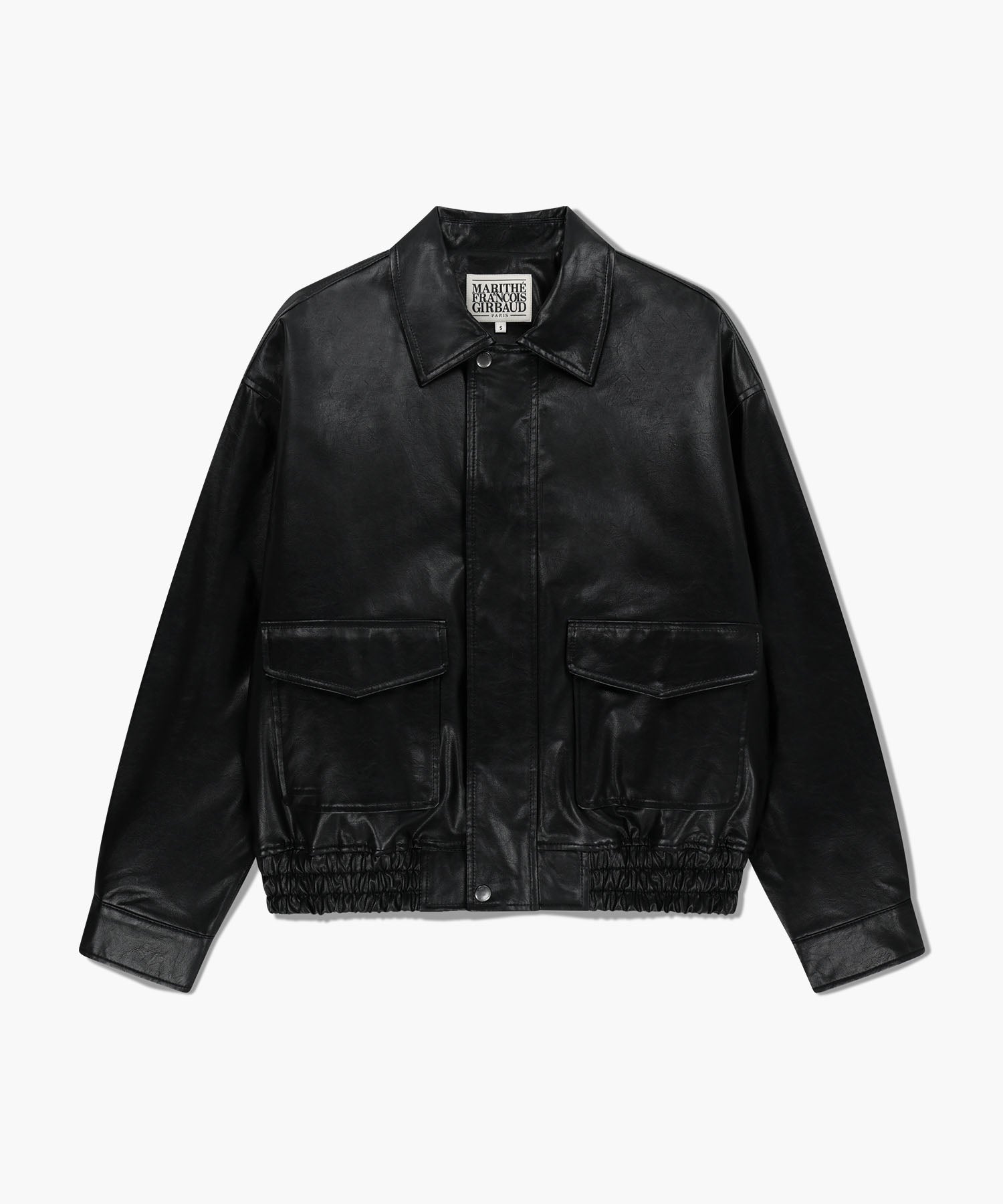 Marithe & Francois Girbaud - Faux Leather Padded Jacket (Black) product image 9 | TRAB K-Fashion Australia