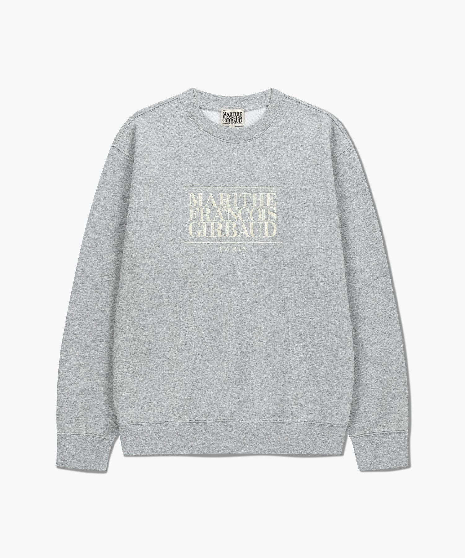 Marithe & Francois Girbaud - Classic Logo Embroidery Sweatshirt (brushed) (Heather Gray) product image 6 | TRAB K-Fashion Australia
