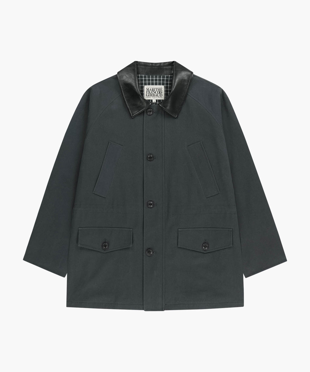 Marithe & Francois Girbaud - Cotton Washed Hunting Jacket (Charcoal) product image 6 | TRAB K-Fashion Australia