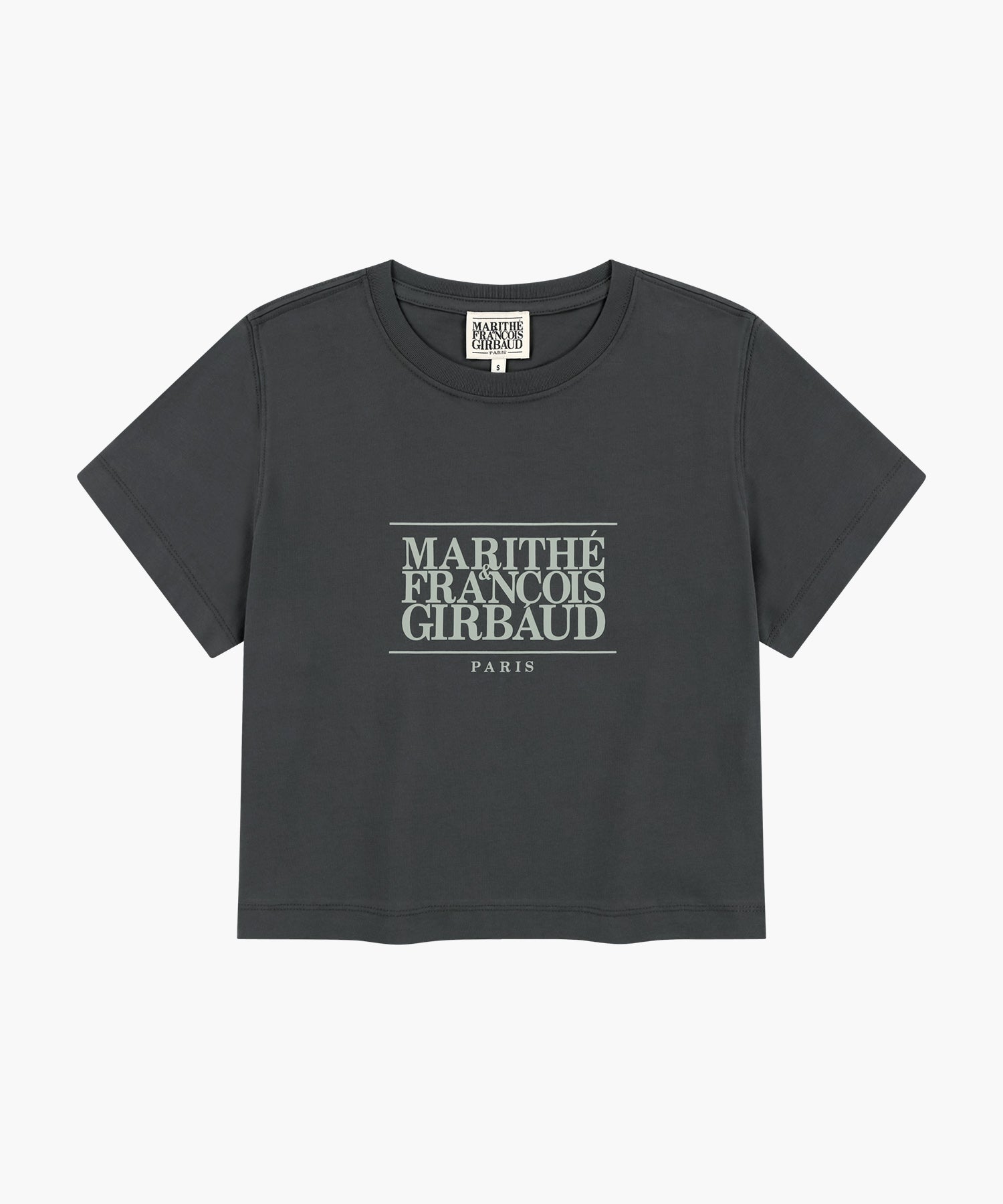 Marithe & Francois Girbaud - Classic Logo Crop Tee (Charcoal) product image 6 | TRAB K-Fashion Australia