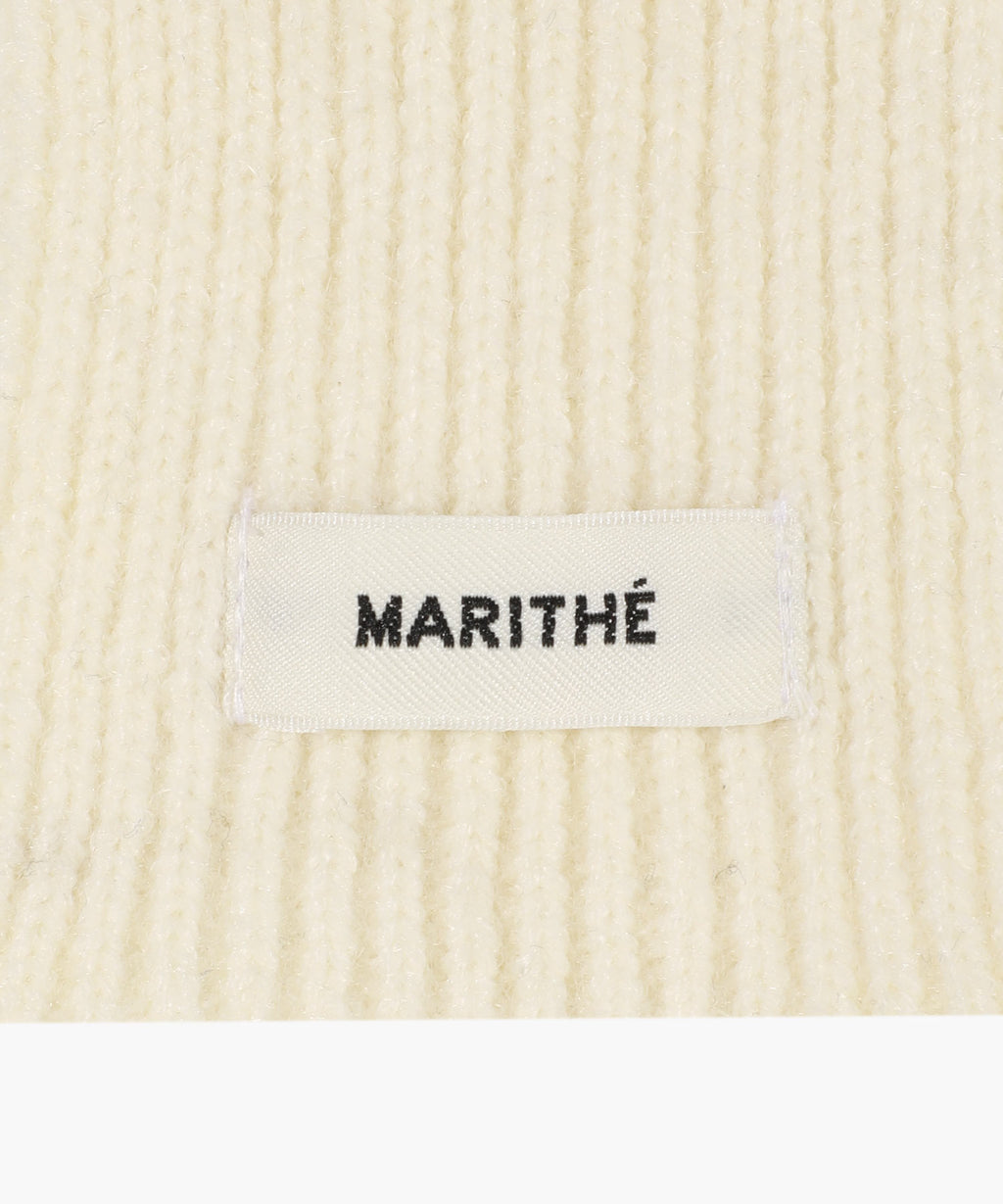 Marithe & Francois Girbaud - Regular Logo Muffler&glove (Cream) product image 6 | TRAB K-Fashion Australia