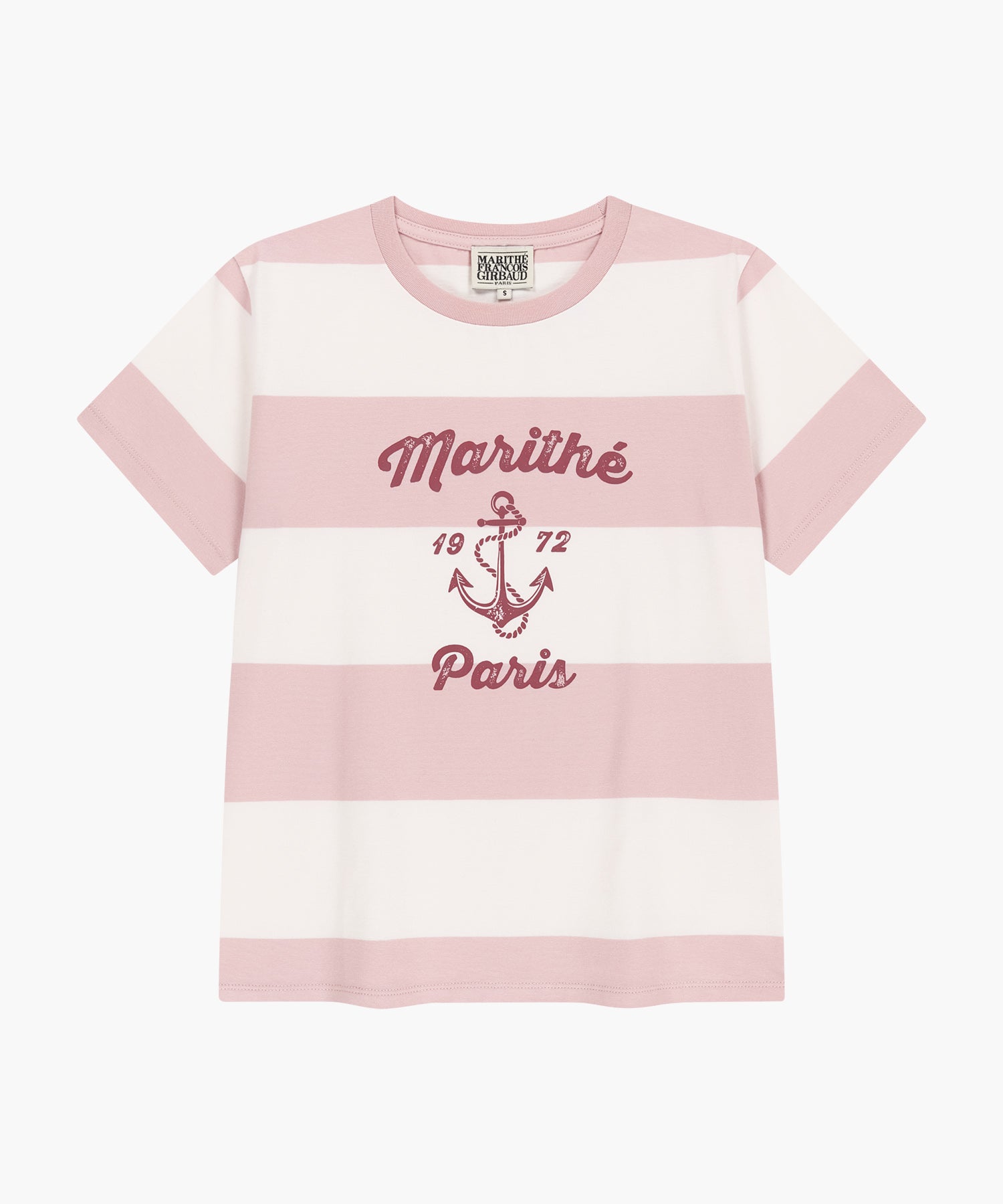 Marithe & Francois Girbaud - Marine Graphic Stripe Tee (Pink) product image 6 | TRAB K-Fashion Australia