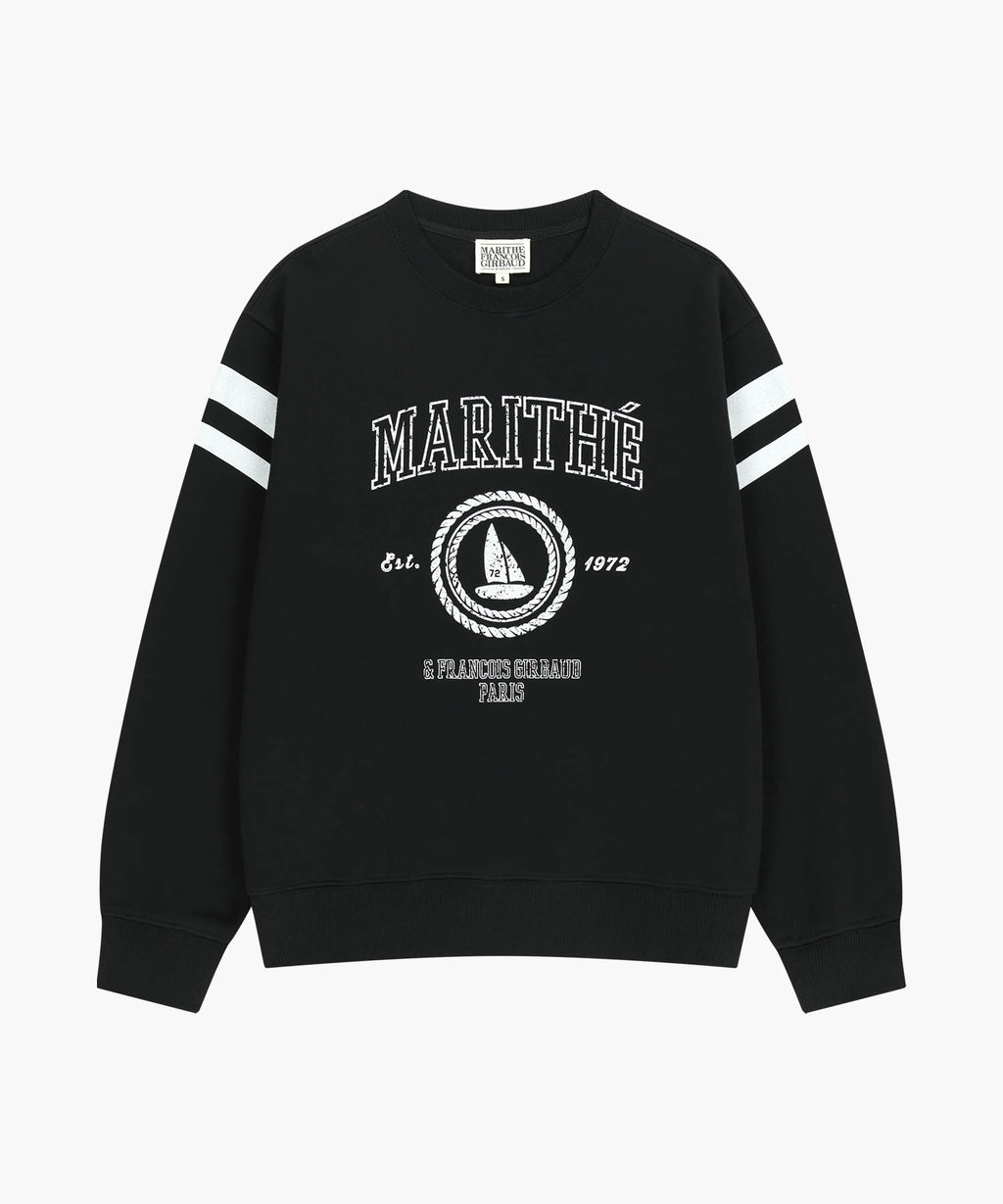Marithe & Francois Girbaud - Marine Graphic Sweatshirt (Black) product image 6 | TRAB K-Fashion Australia