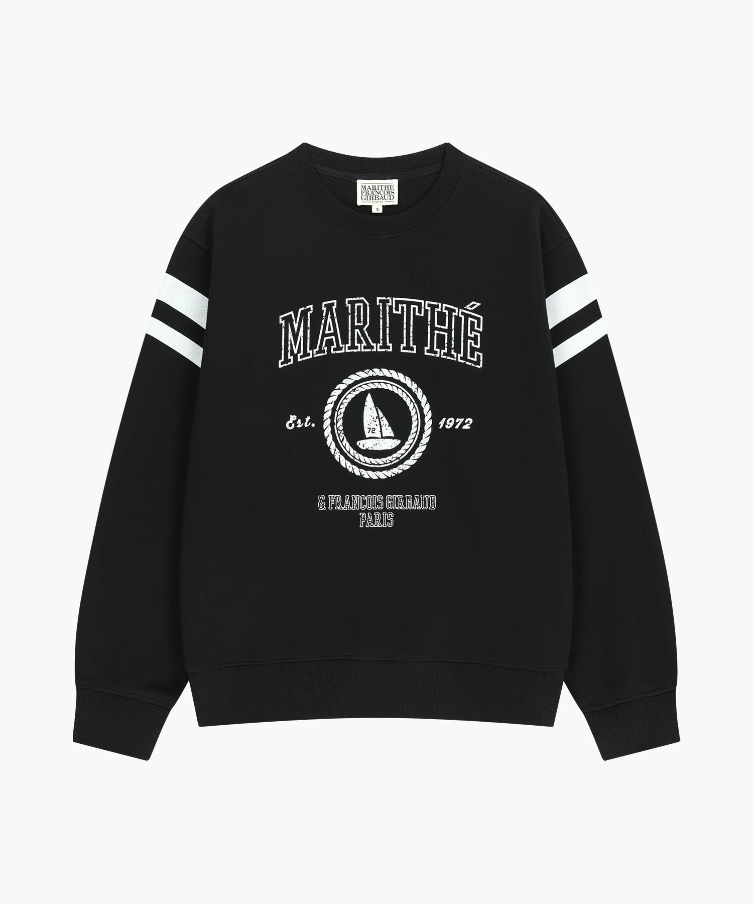 Marithe & Francois Girbaud - Marine Graphic Sweatshirt (Black) product image 6 | TRAB K-Fashion Australia