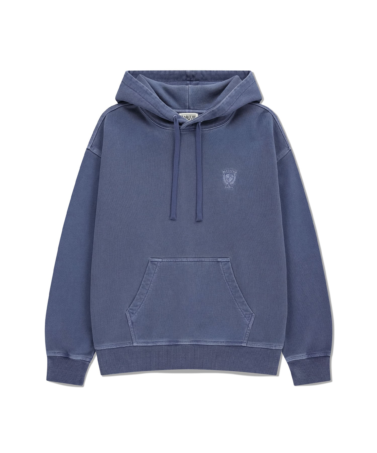 Marithe & Francois Girbaud - Crest Logo Garment Dyed Oversized Hoodie (Navy) product image 6 | TRAB K-Fashion Australia
