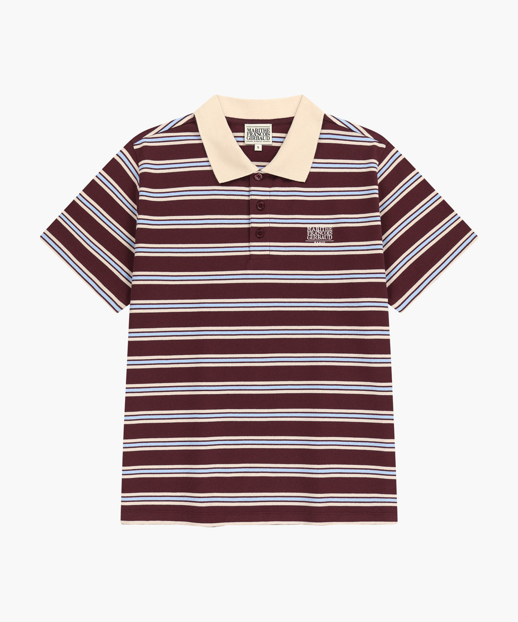 Marithe & Francois Girbaud - Small Classic Logo Pk Collar Tee (Stripe) product image 9 | TRAB K-Fashion Australia