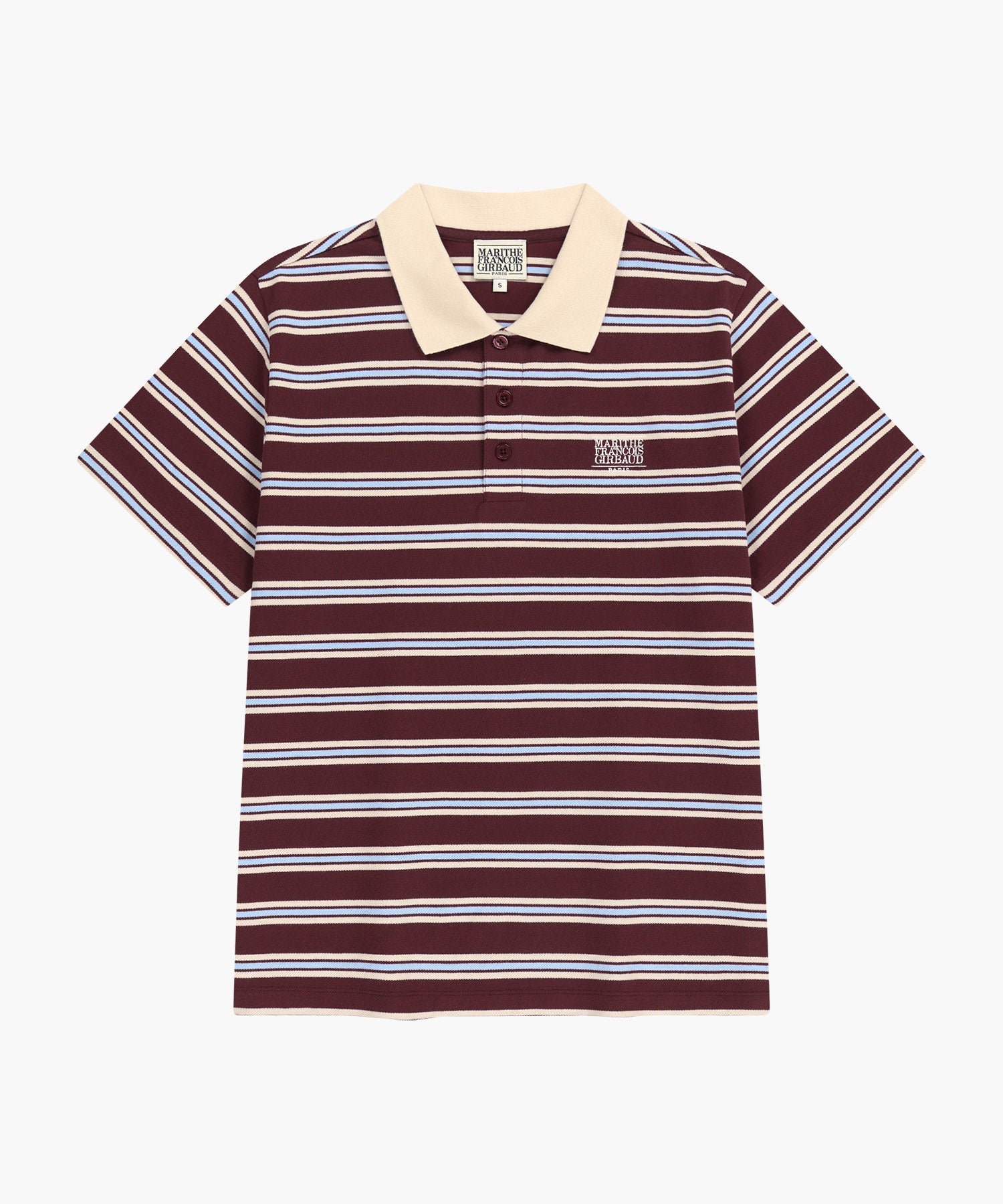 Marithe & Francois Girbaud - Small Classic Logo Pk Collar Tee (Stripe) product image 9 | TRAB K-Fashion Australia