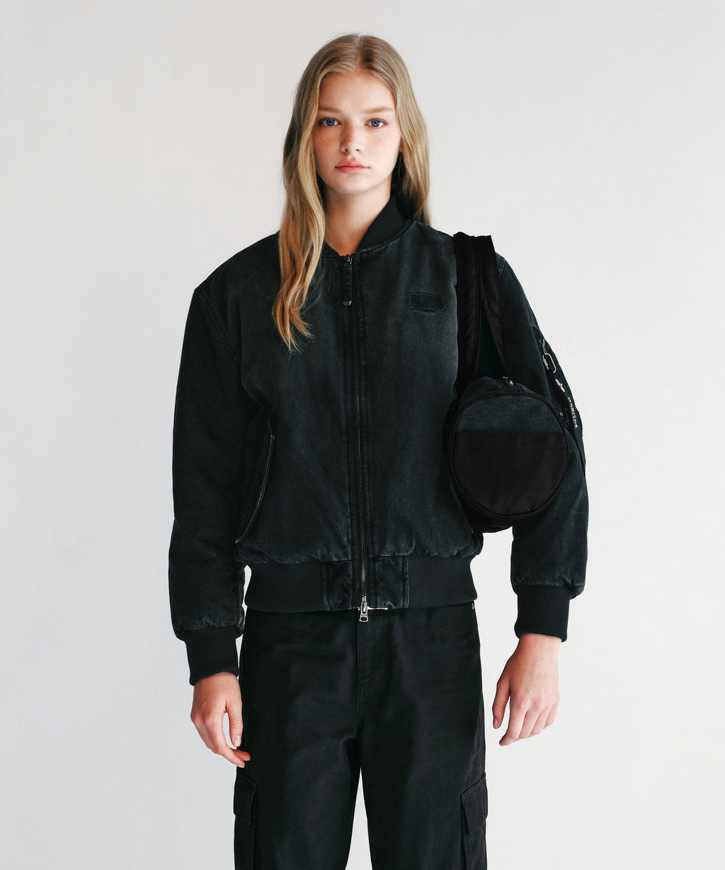 Marithe & Francois Girbaud - Marithe X Alpha Industries Classic Logo Nylon Duffle Bag (Black) product image 6 | TRAB K-Fashion Australia