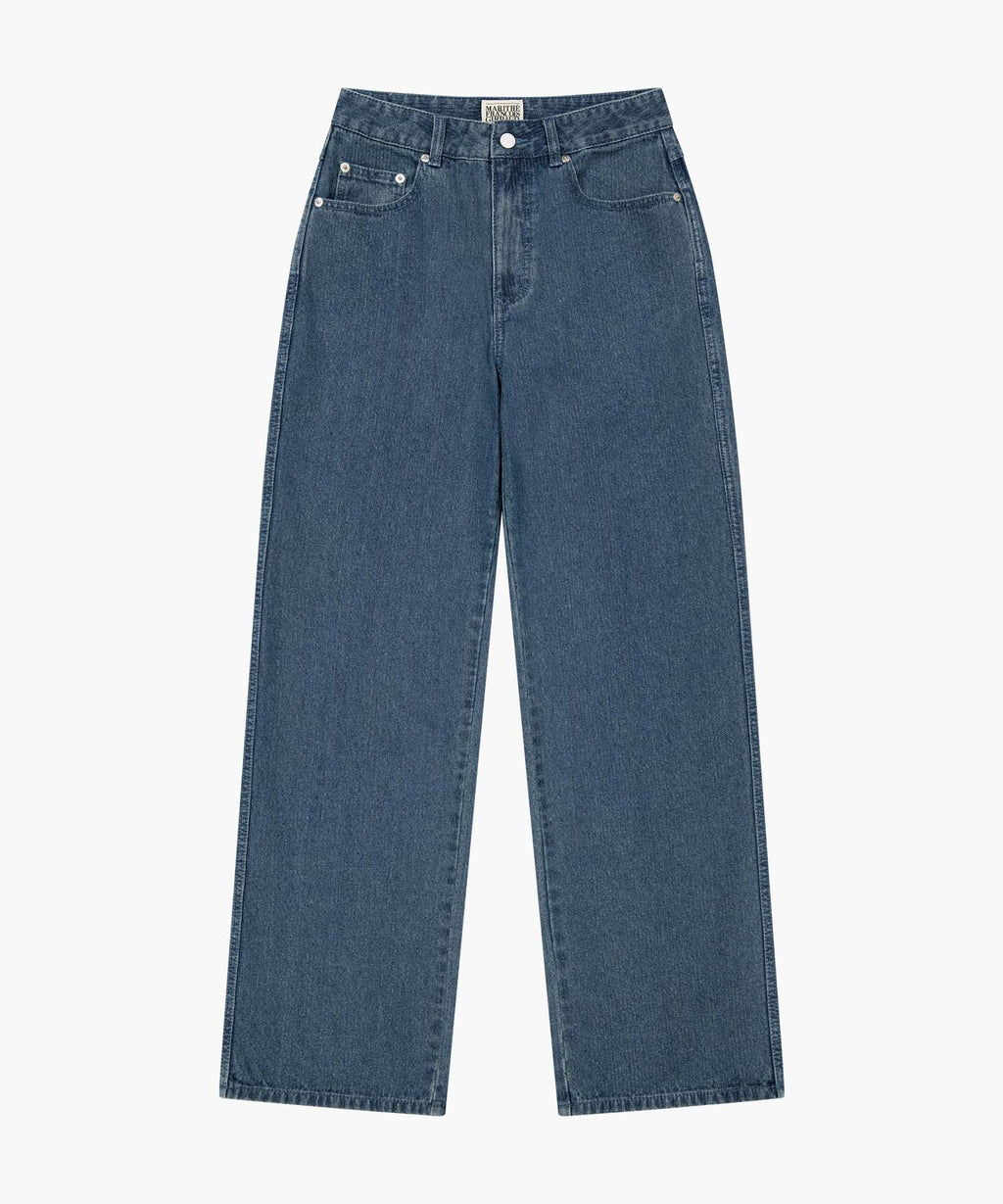 Marithe & Francois Girbaud - High Straight Stripe Denim Pants (Blue) product image 6 | TRAB K-Fashion Australia