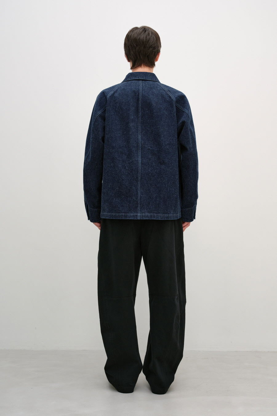 Insilence - Peach Denim Chore Jacket (Indigo) product image 4 | TRAB K-Fashion Australia