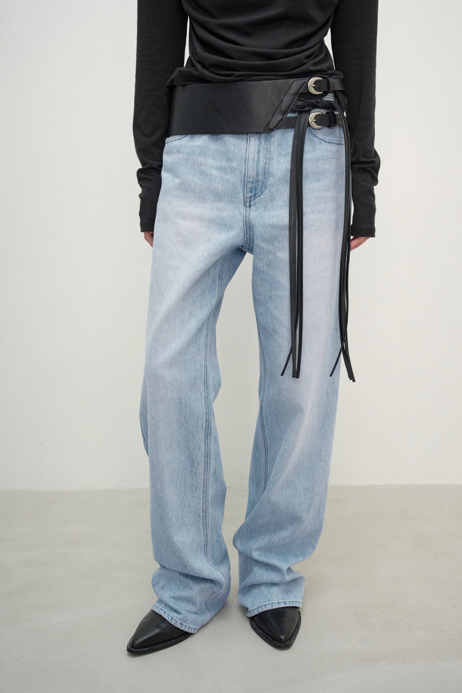 Insilence - Western Strap Belt (Black) product image 1 | TRAB K-Fashion Australia