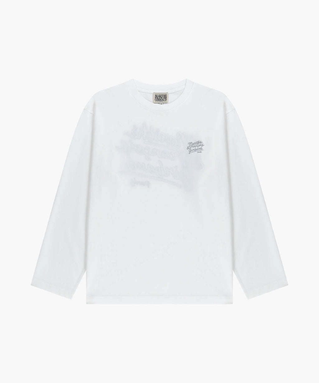 Marithe & Francois Girbaud - Back Drawing Logo Long Sleeve Tee (White) product image 6 | TRAB K-Fashion Australia