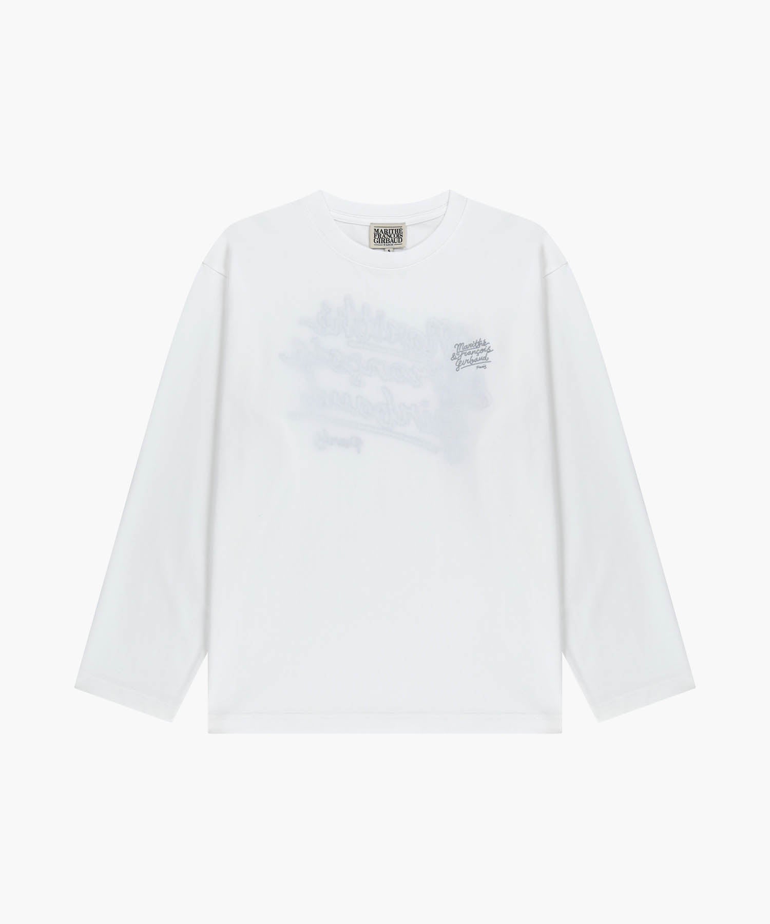 Marithe & Francois Girbaud - Back Drawing Logo Long Sleeve Tee (White) product image 6 | TRAB K-Fashion Australia