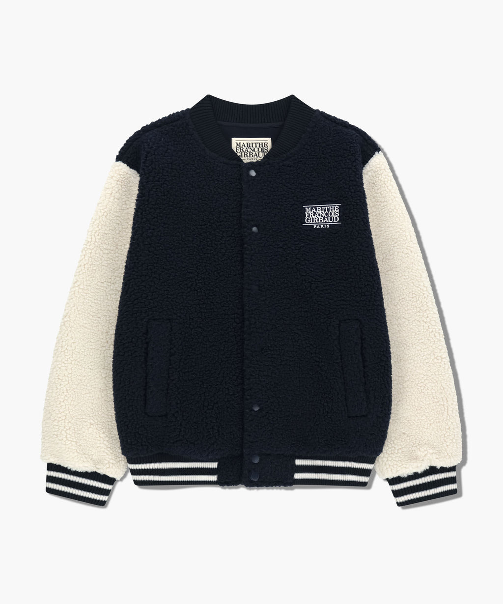 Marithe & Francois Girbaud - Fleece Varsity Jacket (Ivory) product image 6 | TRAB K-Fashion Australia