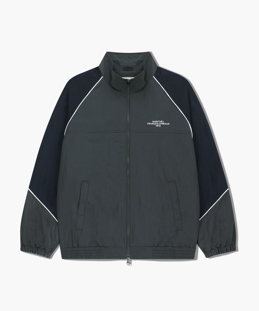 Marithe & Francois Girbaud - Color-block Highneck Windbreaker (Charcoal) product image 10 | TRAB K-Fashion Australia