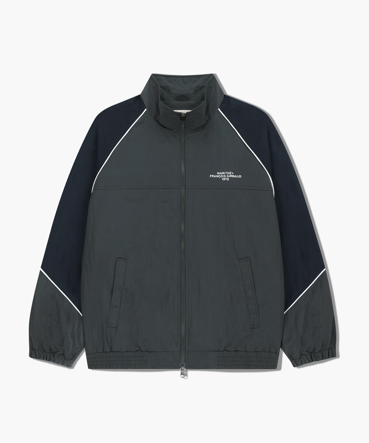 Marithe & Francois Girbaud - Color-block Highneck Windbreaker (Charcoal) product image 10 | TRAB K-Fashion Australia
