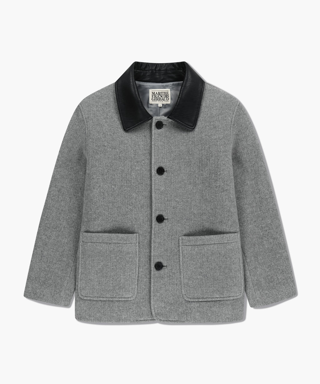 Marithe & Francois Girbaud - Collar Point Half Coat (Gray) product image 6 | TRAB K-Fashion Australia
