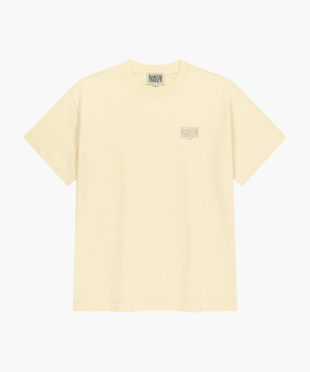 Marithe & Francois Girbaud - Aerocool Small Classic Logo Tee (Beige) product image 6 | TRAB K-Fashion Australia
