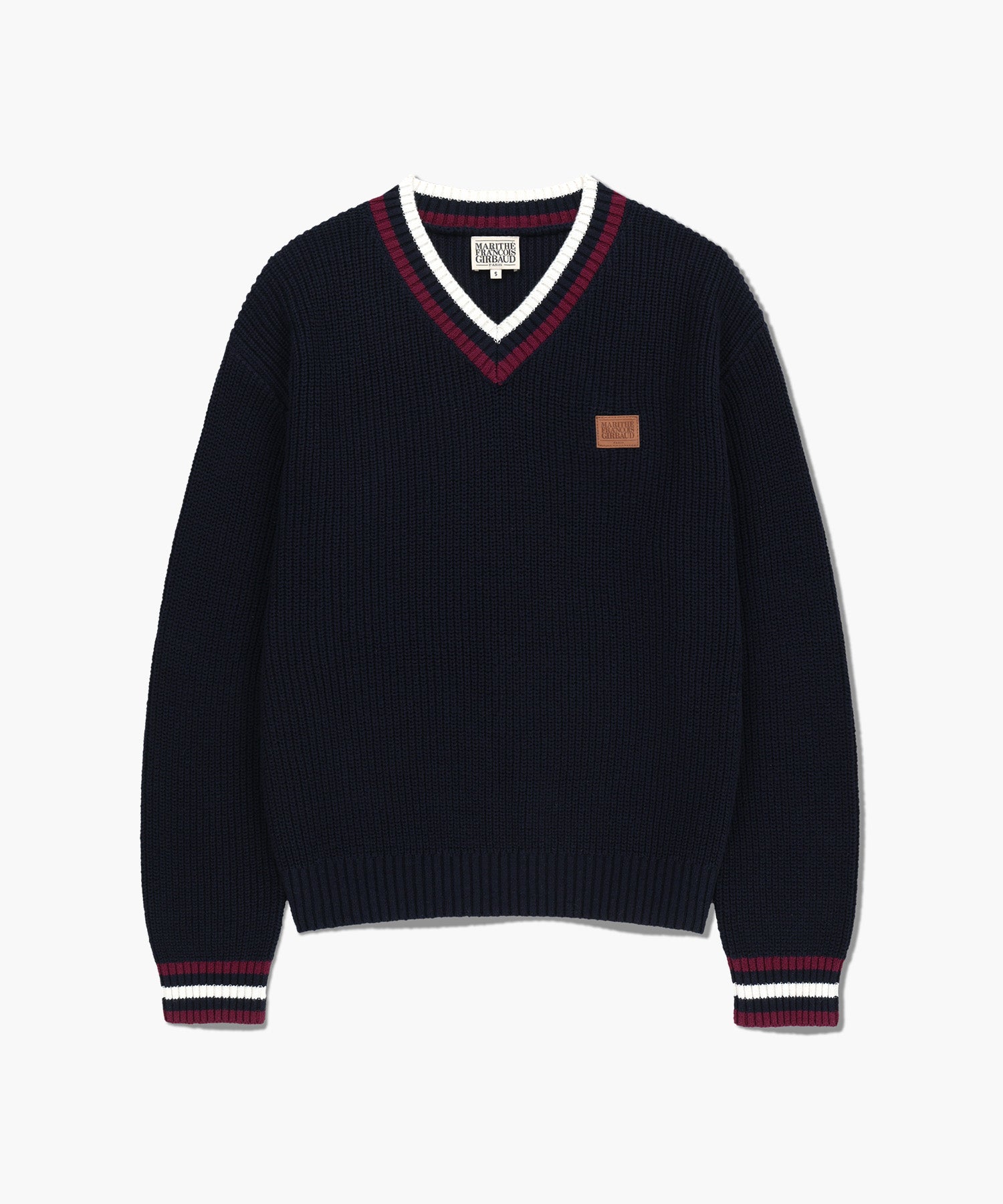 Marithe & Francois Girbaud - V Neck Knit Pullover (Navy) product image 6 | TRAB K-Fashion Australia