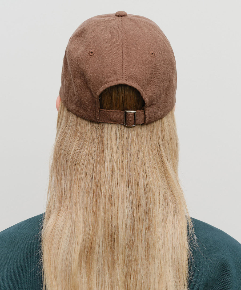 Marithe & Francois Girbaud - Regular Logo Brushed Cotton Covered Cap (Brown) product image 6 | TRAB K-Fashion Australia