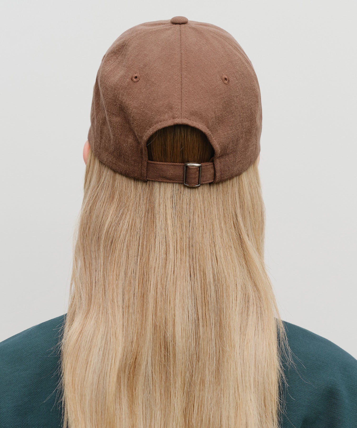 Marithe & Francois Girbaud - Regular Logo Brushed Cotton Covered Cap (Brown) product image 6 | TRAB K-Fashion Australia