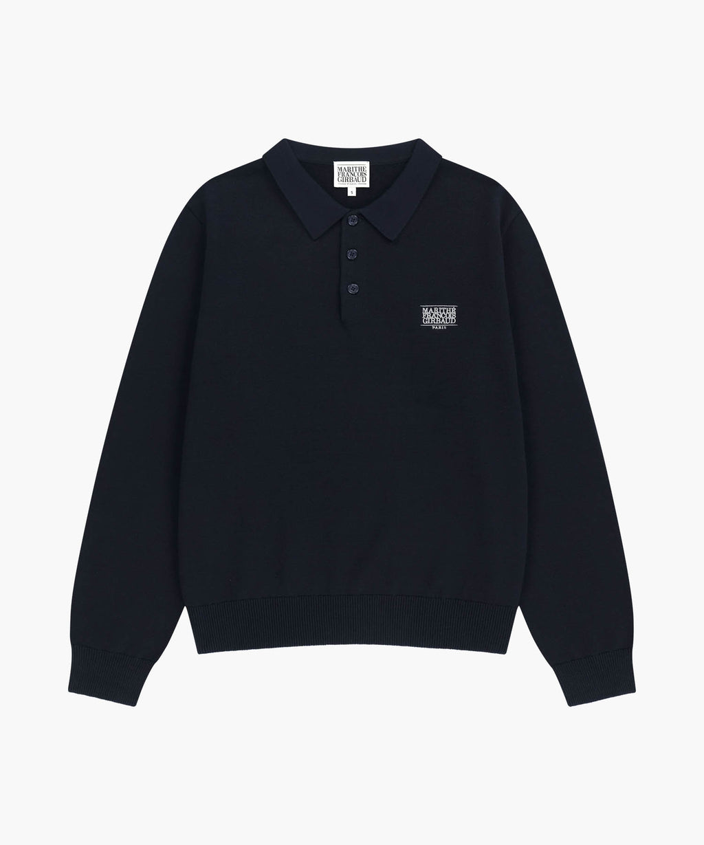 Marithe & Francois Girbaud - Small Classic Logo Collar Knit (Dark Navy) product image 6 | TRAB K-Fashion Australia